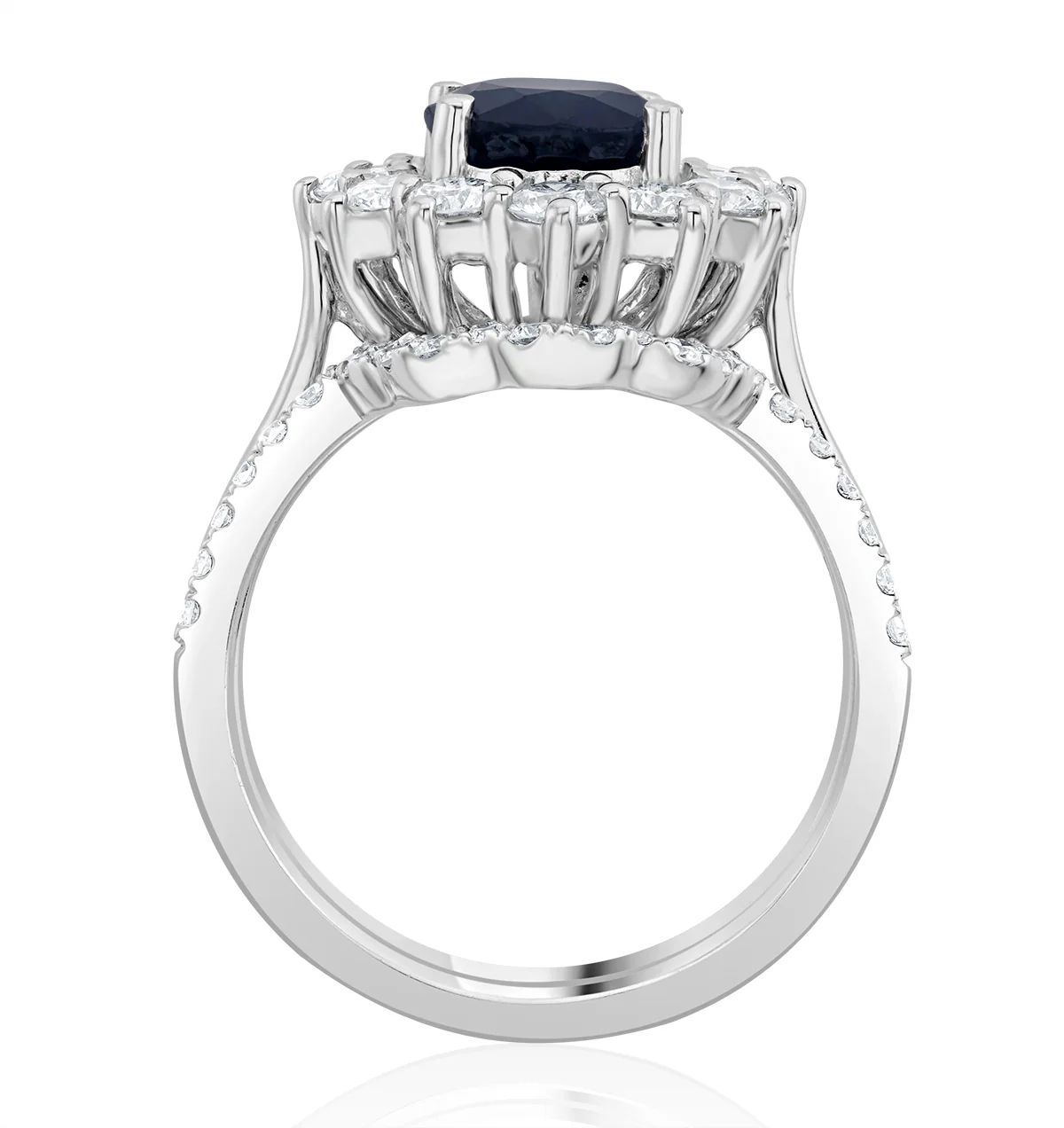 0.30ct H/SI Lab Diamond Matching Wedding Ring Lab Diamond in 9K White Gold - Image 3