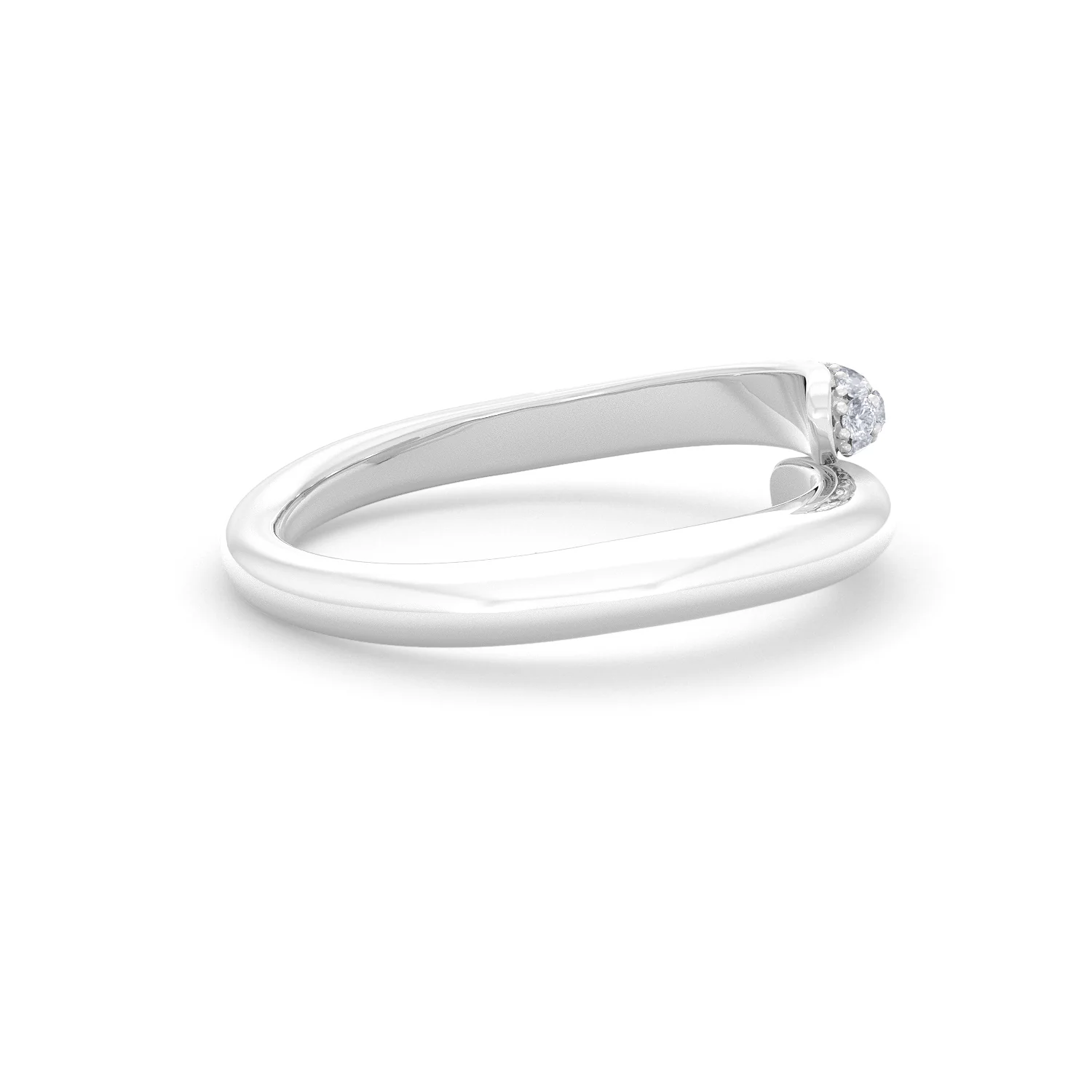 0.30ct Lab Diamond Pavé Wrap Ring in Sterling Silver - Image 30