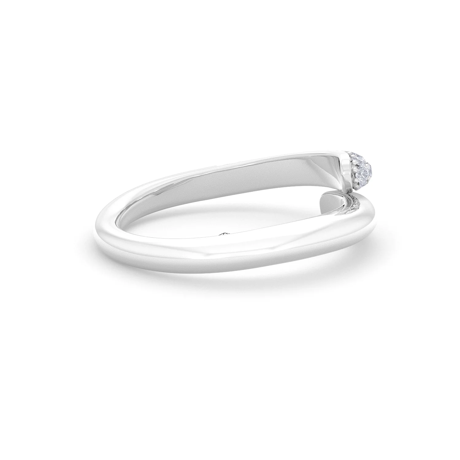 0.30ct Lab Diamond Pavé Wrap Ring in Sterling Silver - Image 31