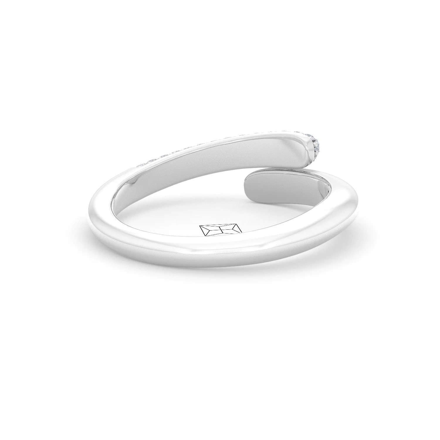 0.30ct Lab Diamond Pavé Wrap Ring in Sterling Silver - Image 40
