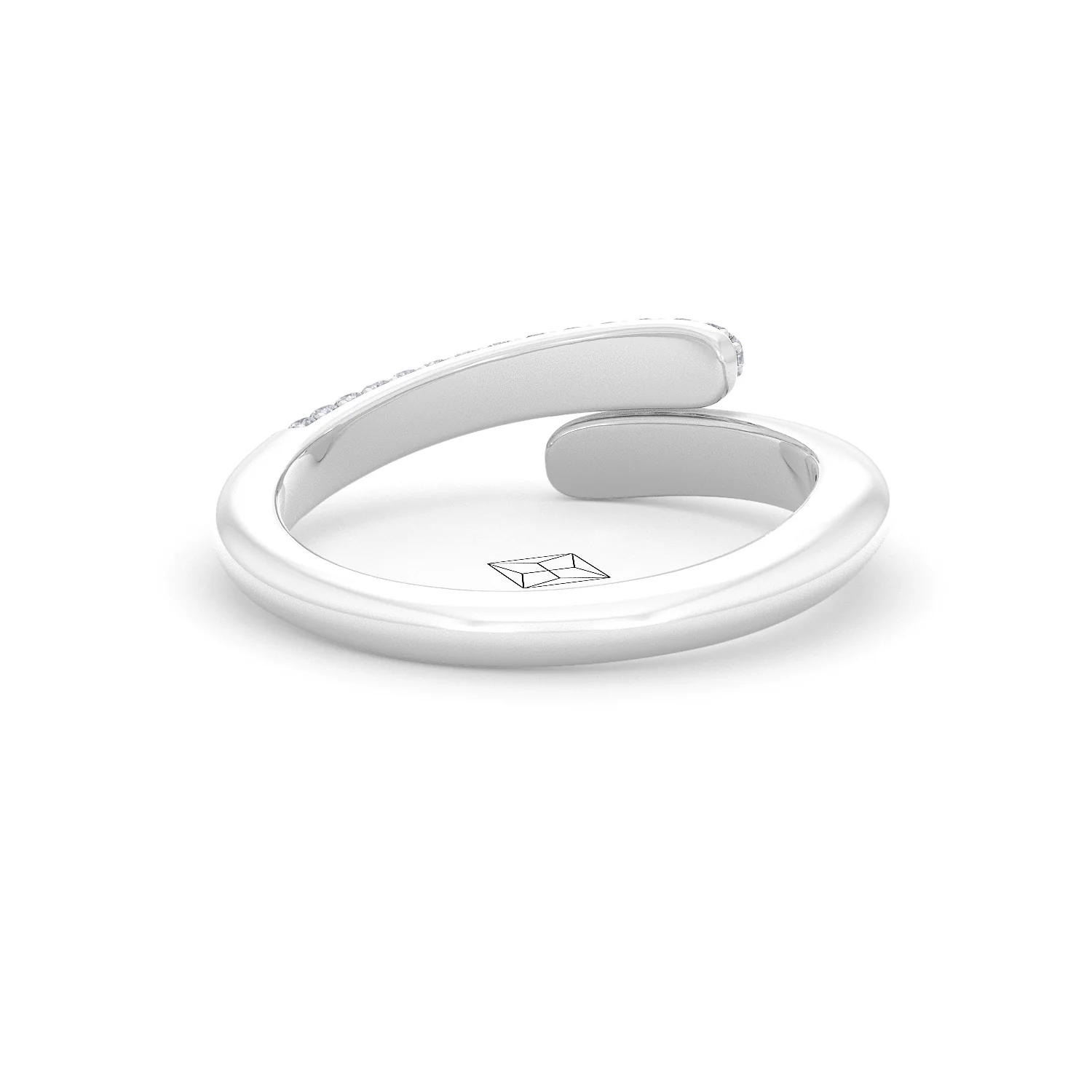 0.30ct Lab Diamond Pavé Wrap Ring in Sterling Silver - Image 43