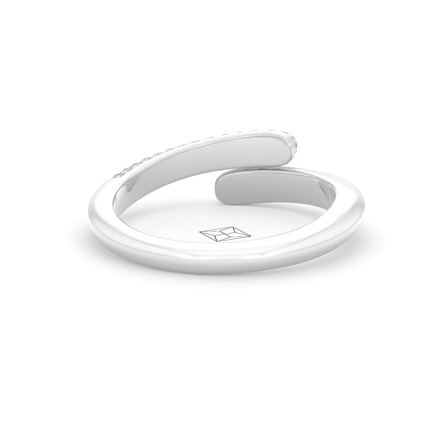 0.30ct Lab Diamond Pavé Wrap Ring in Sterling Silver - Image 44