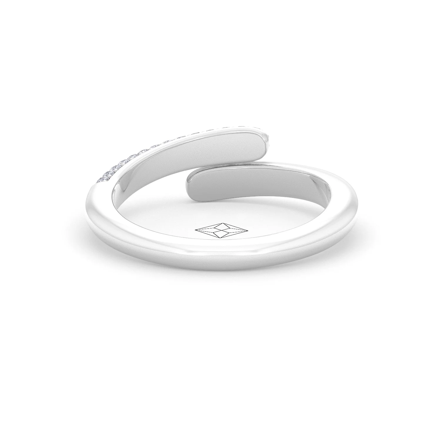 0.30ct Lab Diamond Pavé Wrap Ring in Sterling Silver - Image 47