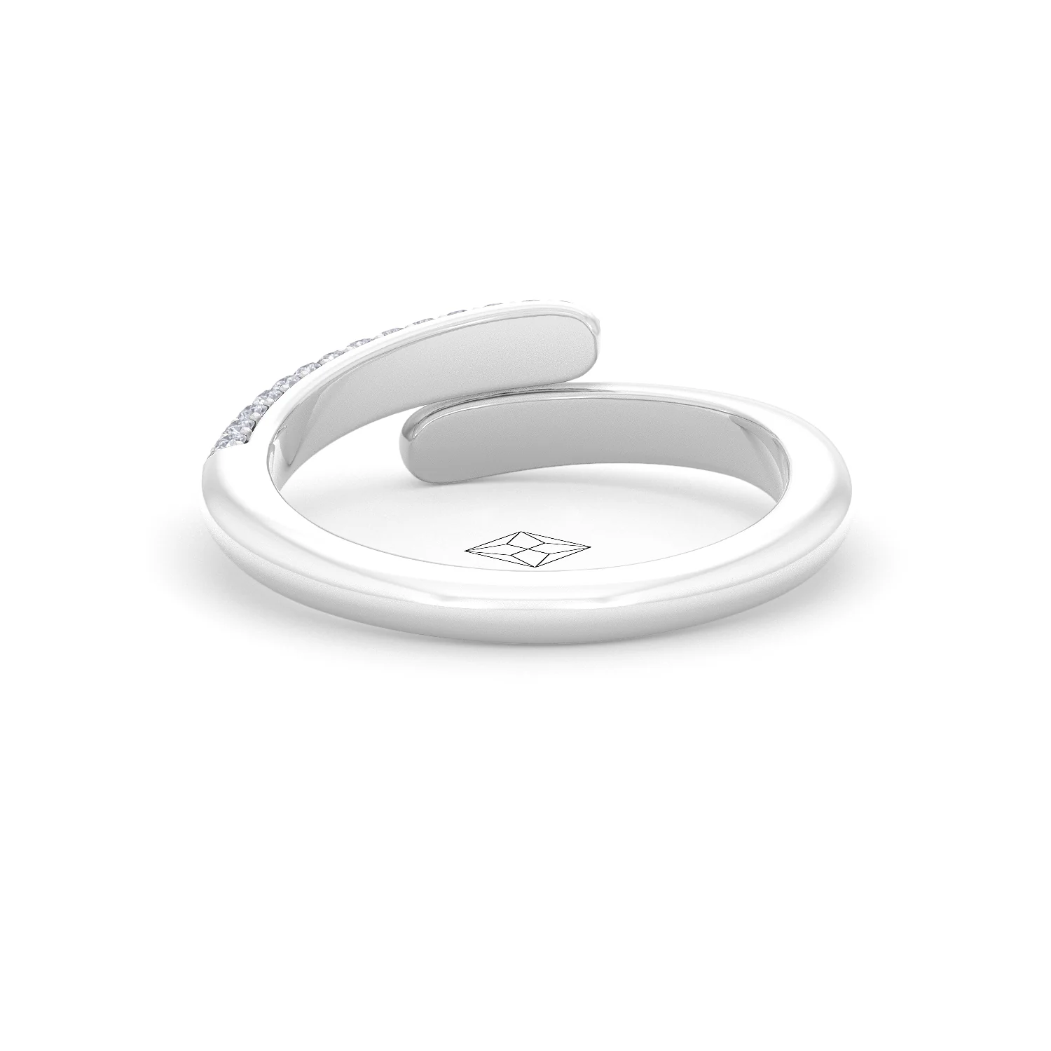 0.30ct Lab Diamond Pavé Wrap Ring in Sterling Silver - Image 49