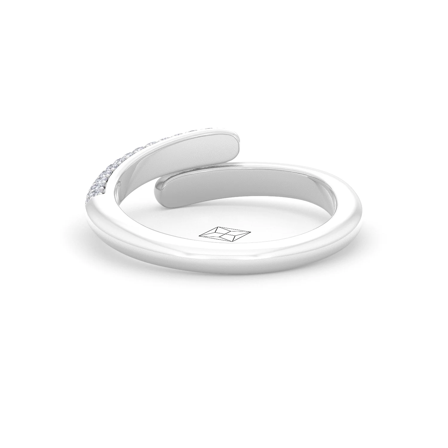 0.30ct Lab Diamond Pavé Wrap Ring in Sterling Silver - Image 51
