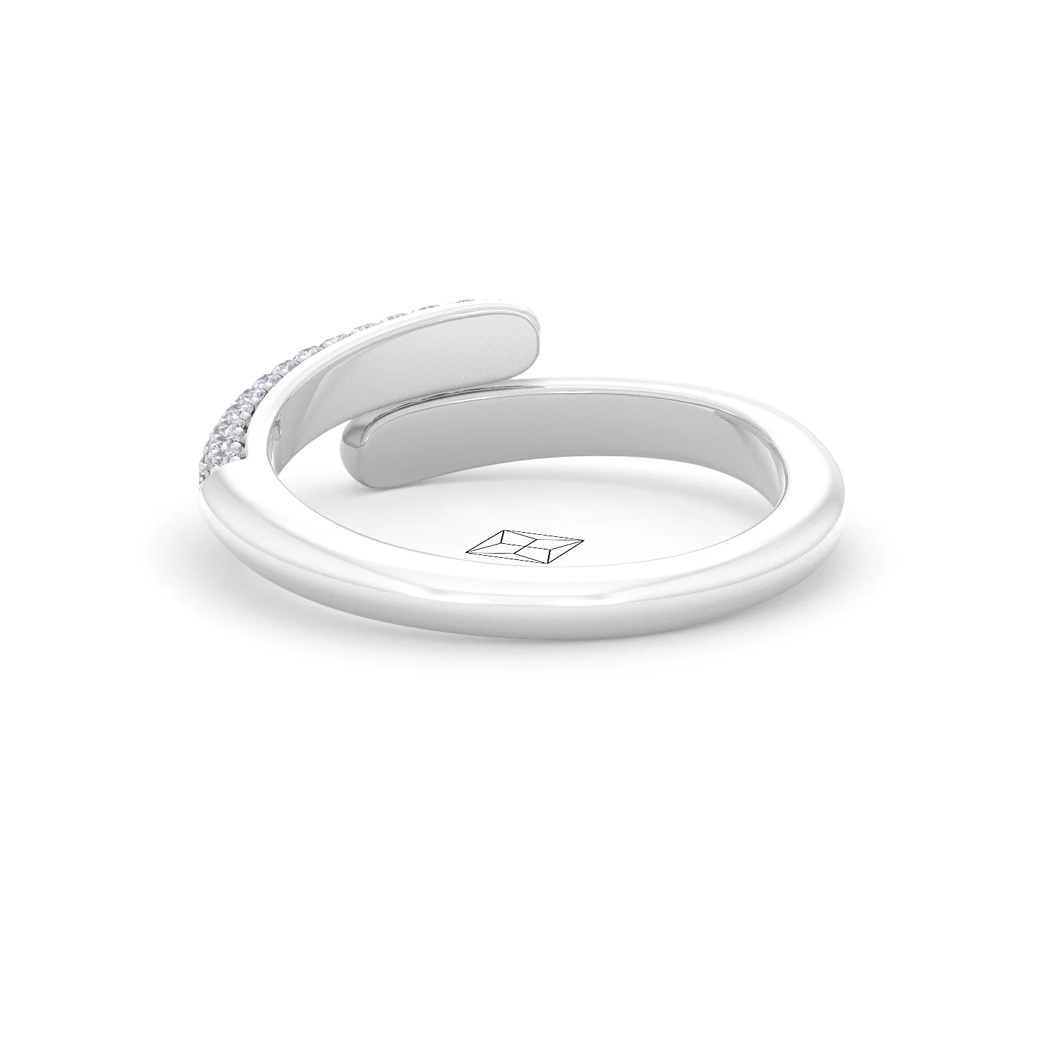 0.30ct Lab Diamond Pavé Wrap Ring in Sterling Silver - Image 52
