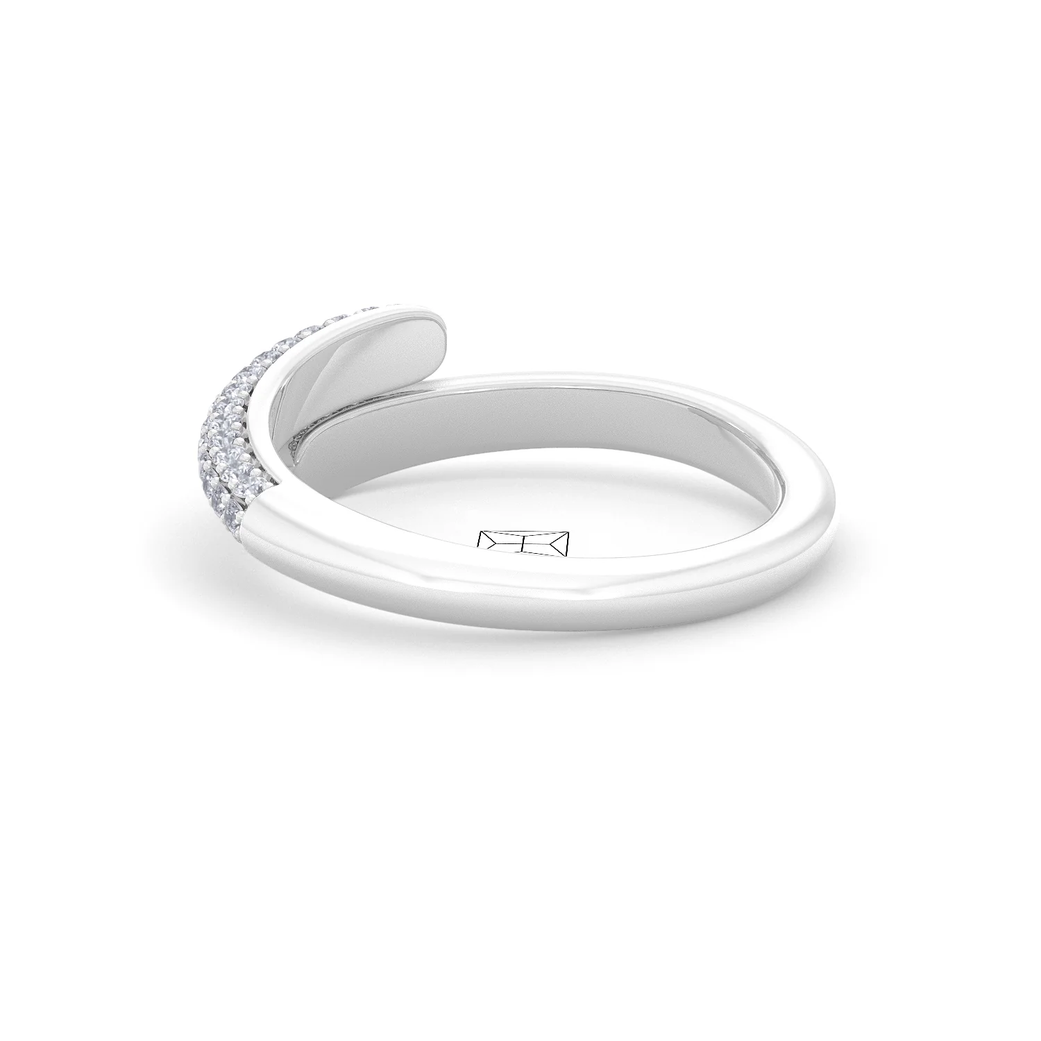 0.30ct Lab Diamond Pavé Wrap Ring in Sterling Silver - Image 57