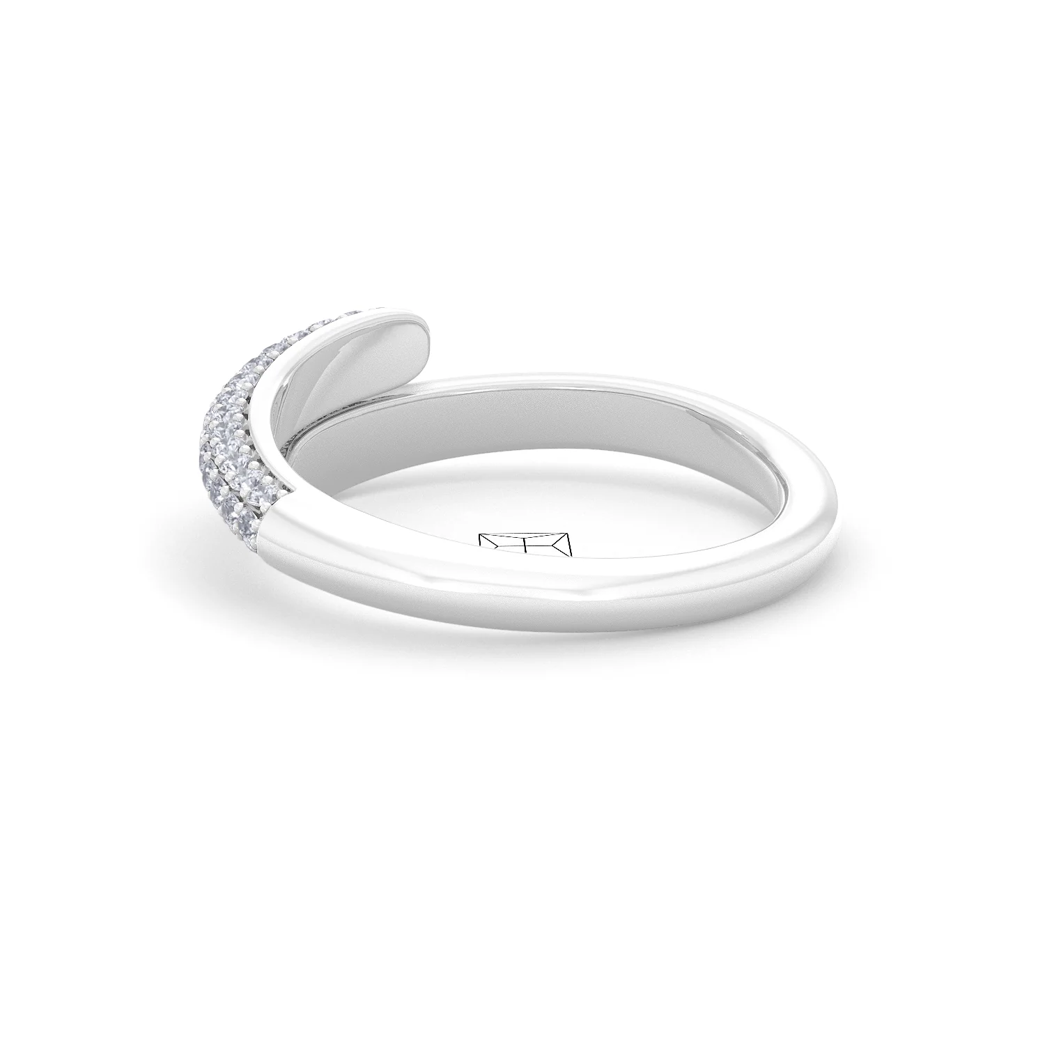 0.30ct Lab Diamond Pavé Wrap Ring in Sterling Silver - Image 58