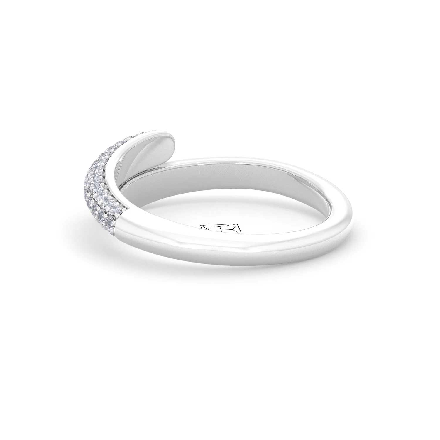 0.30ct Lab Diamond Pavé Wrap Ring in Sterling Silver - Image 59