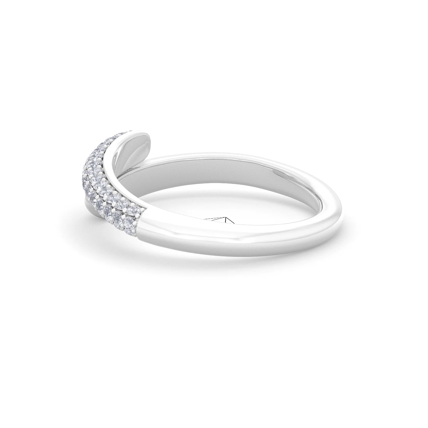 0.30ct Lab Diamond Pavé Wrap Ring in Sterling Silver - Image 62