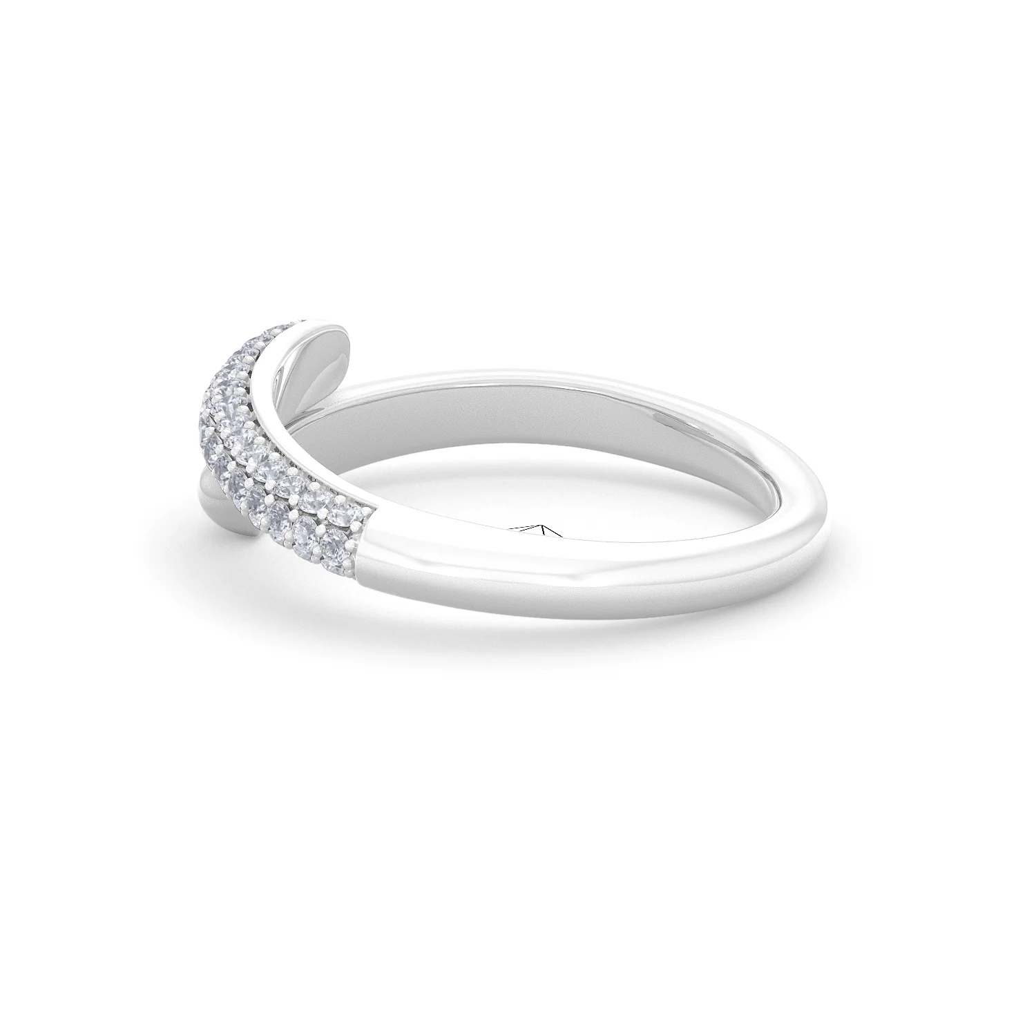 0.30ct Lab Diamond Pavé Wrap Ring in Sterling Silver - Image 63