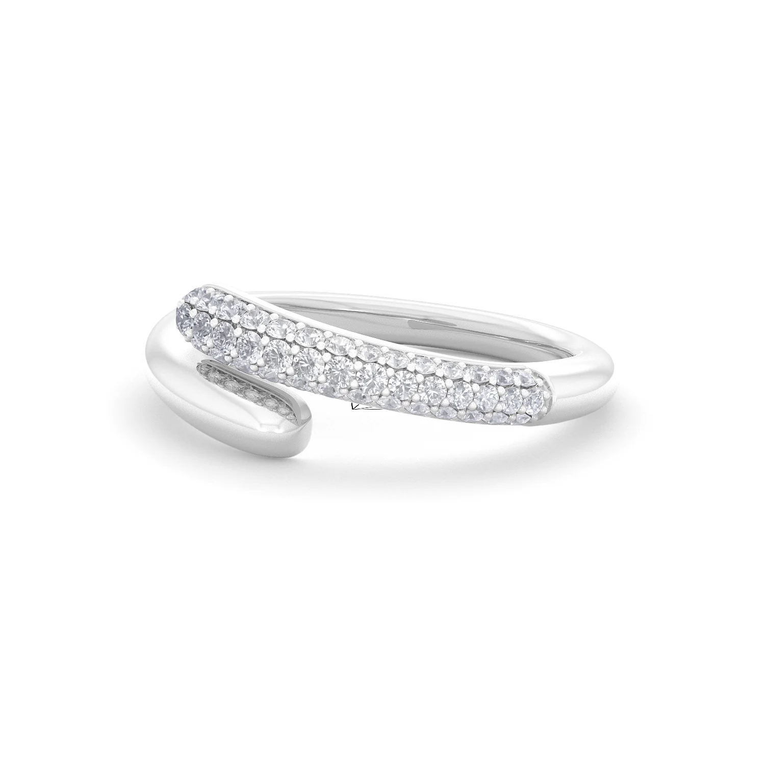 0.30ct Lab Diamond Pavé Wrap Ring in Sterling Silver - Image 78