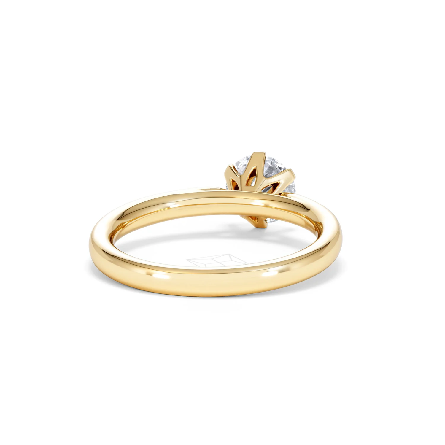 1 Carat Diamond Engagement Ring Low Set Chloe Lab F/VS1 18K Gold - Image 44