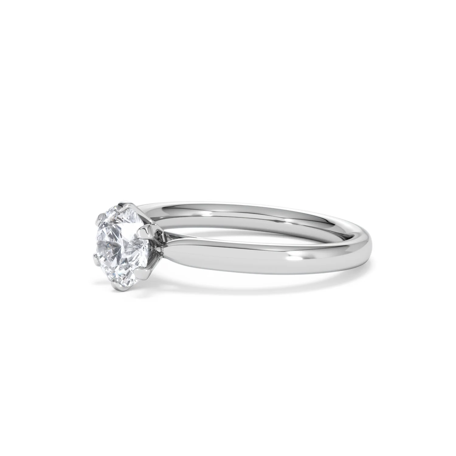 1 Carat Diamond Engagement Ring Low Set Chloe Lab F/VS1 Platinum - Image 77