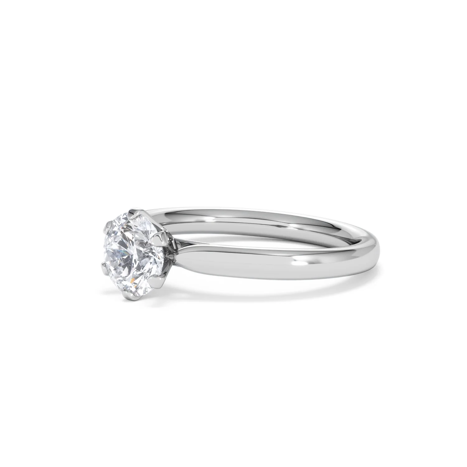 1 Carat Diamond Engagement Ring Low Set Chloe Lab F/VS1 Platinum - Image 78