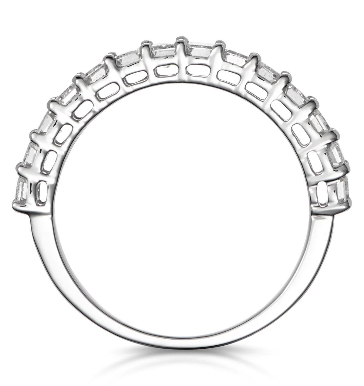 1.35ct Asteria Baguette Eternity Diamond Ring in 18K White Gold - Image 2