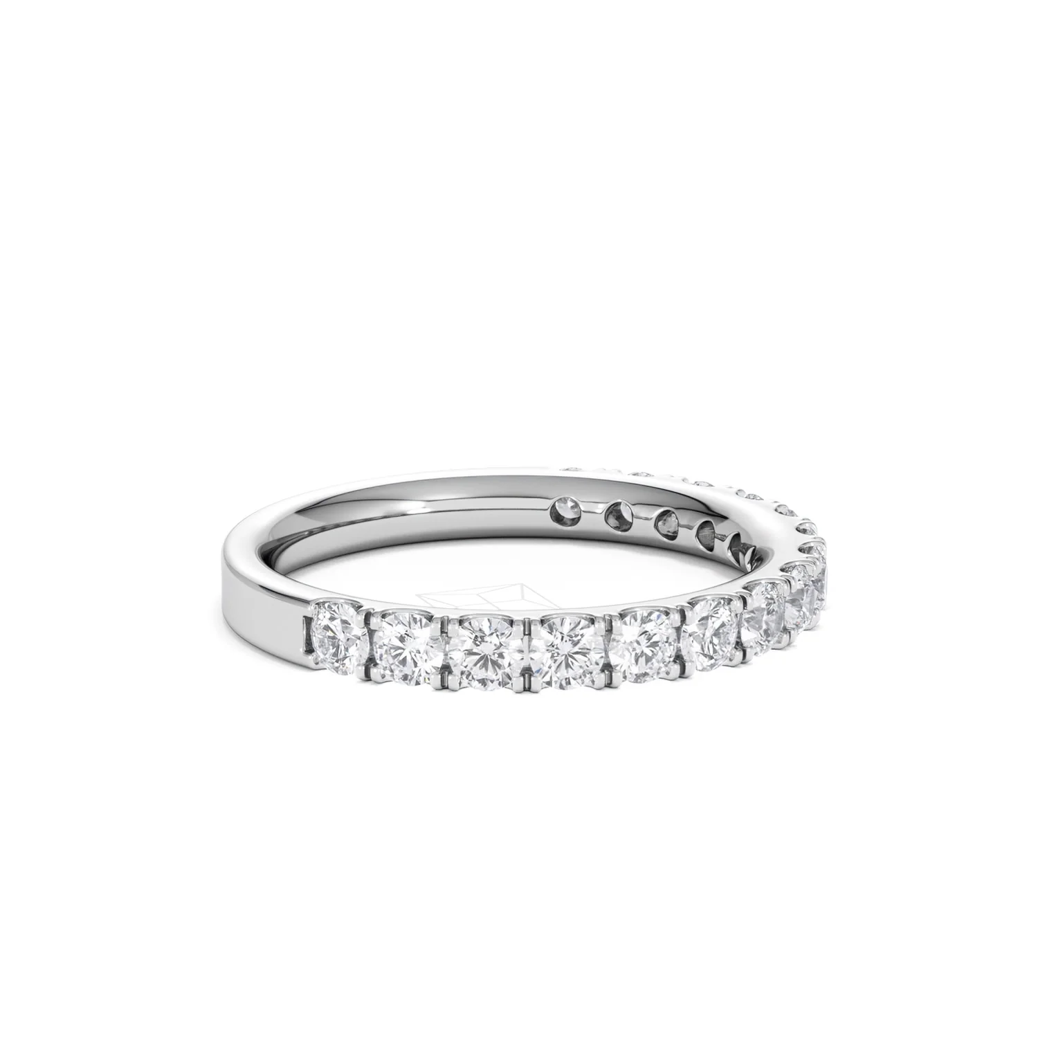 15 Stone Chloe Platinum Diamond Half Eternity Ring 1.00ct H/Si - Image 25