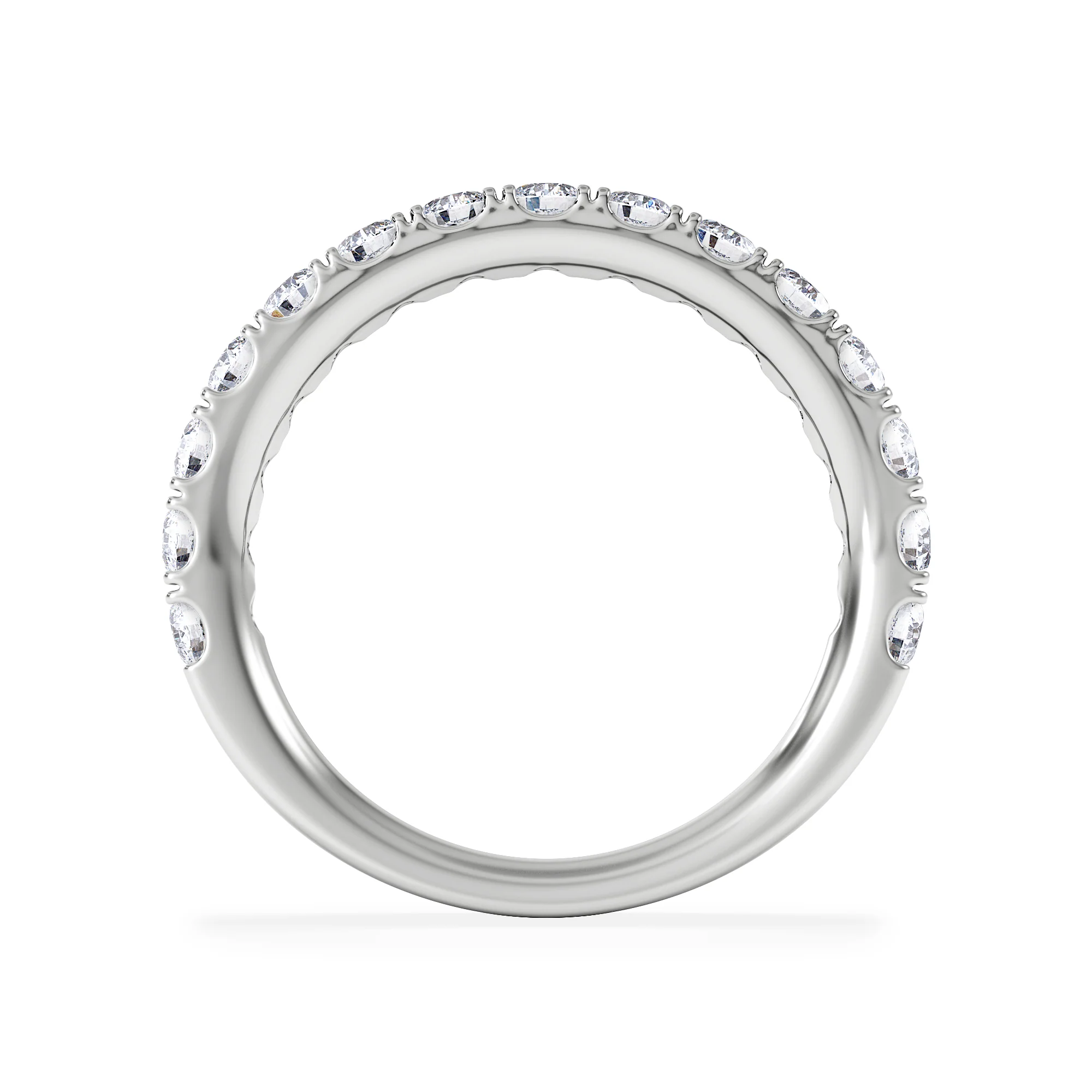 15 Stone Chloe Platinum Diamond Half Eternity Ring 1.00ct H/Si - Image 3