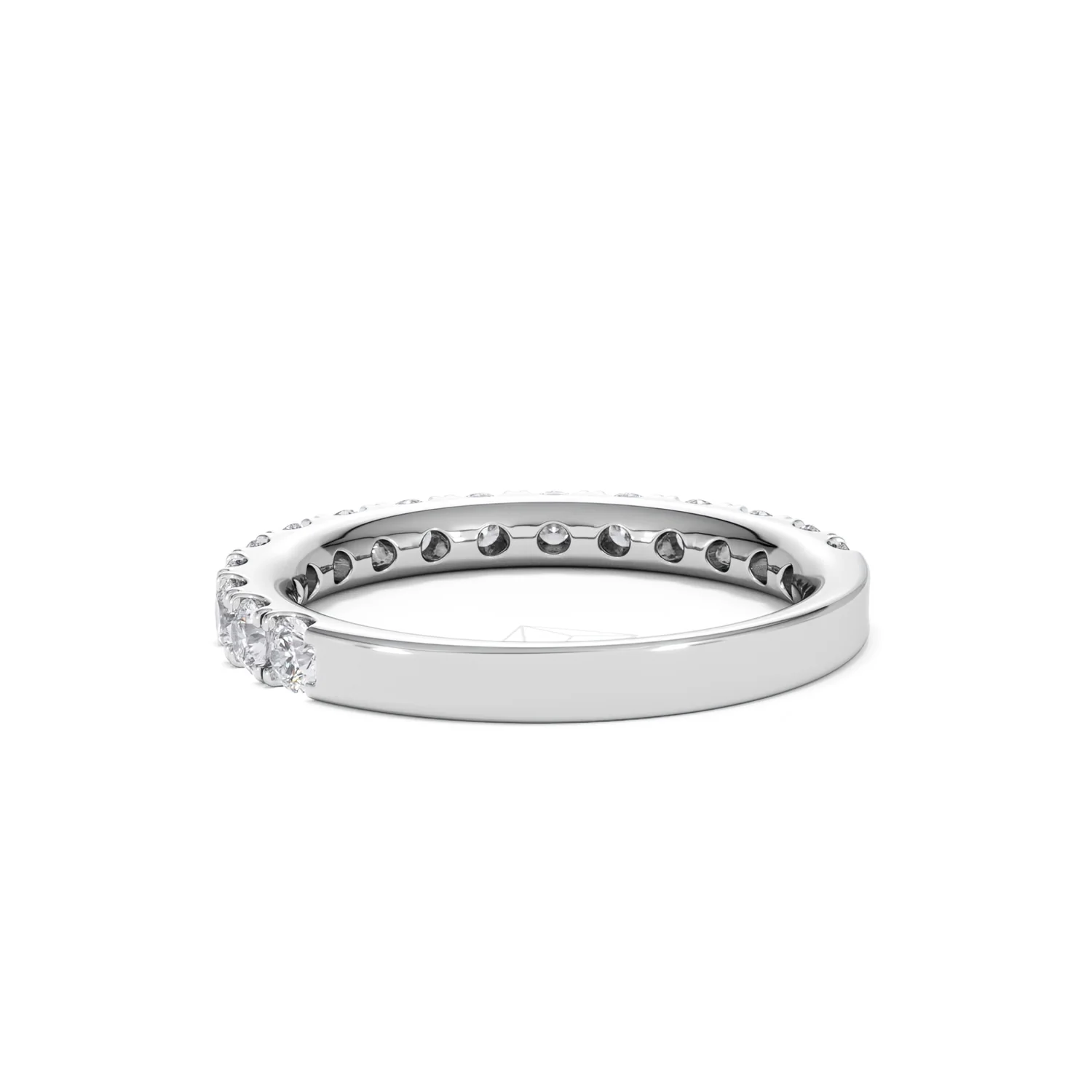 15 Stone Chloe Platinum Diamond Half Eternity Ring 1.00ct H/Si - Image 56