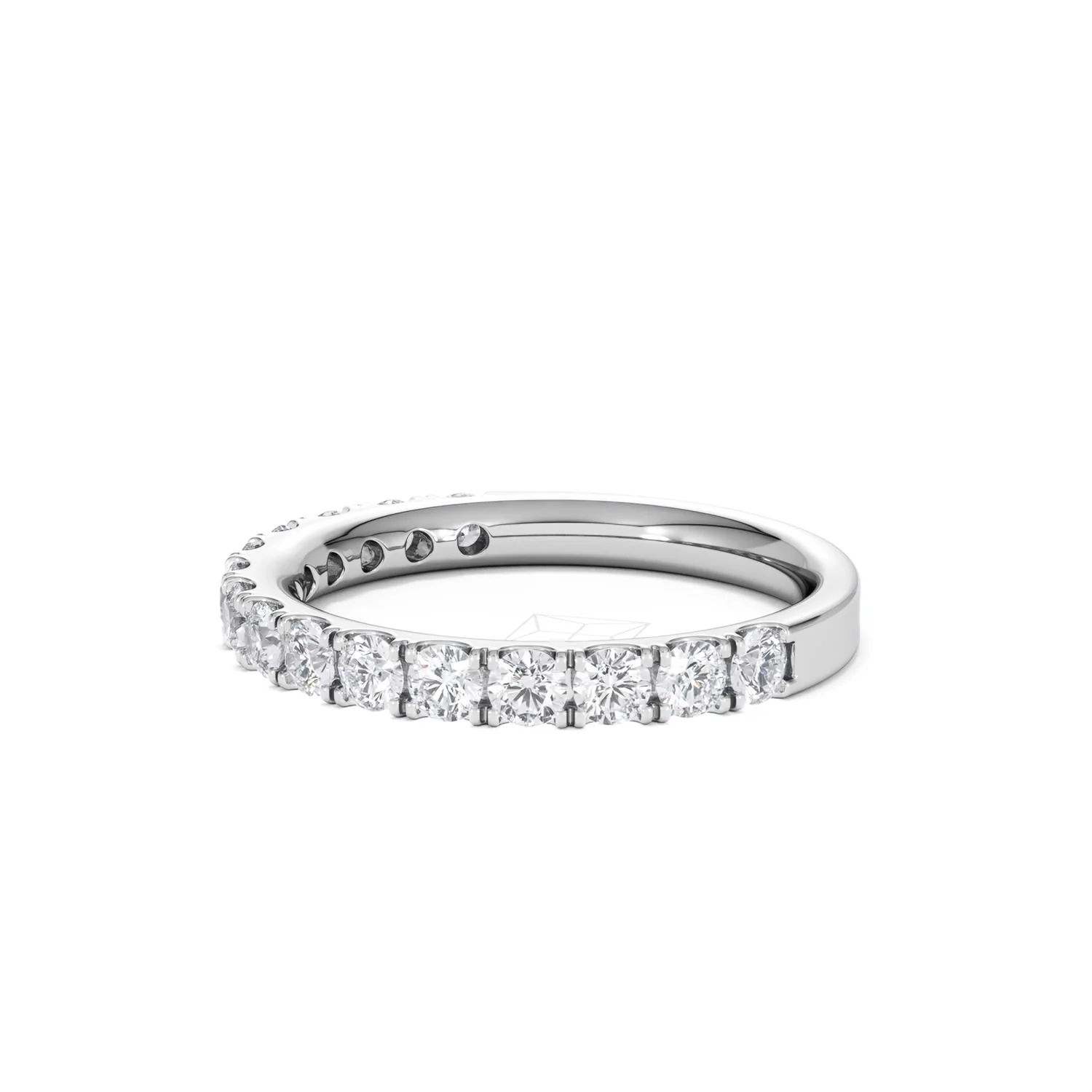 15 Stone Chloe Platinum Diamond Half Eternity Ring 1.00ct H/Si - Image 76