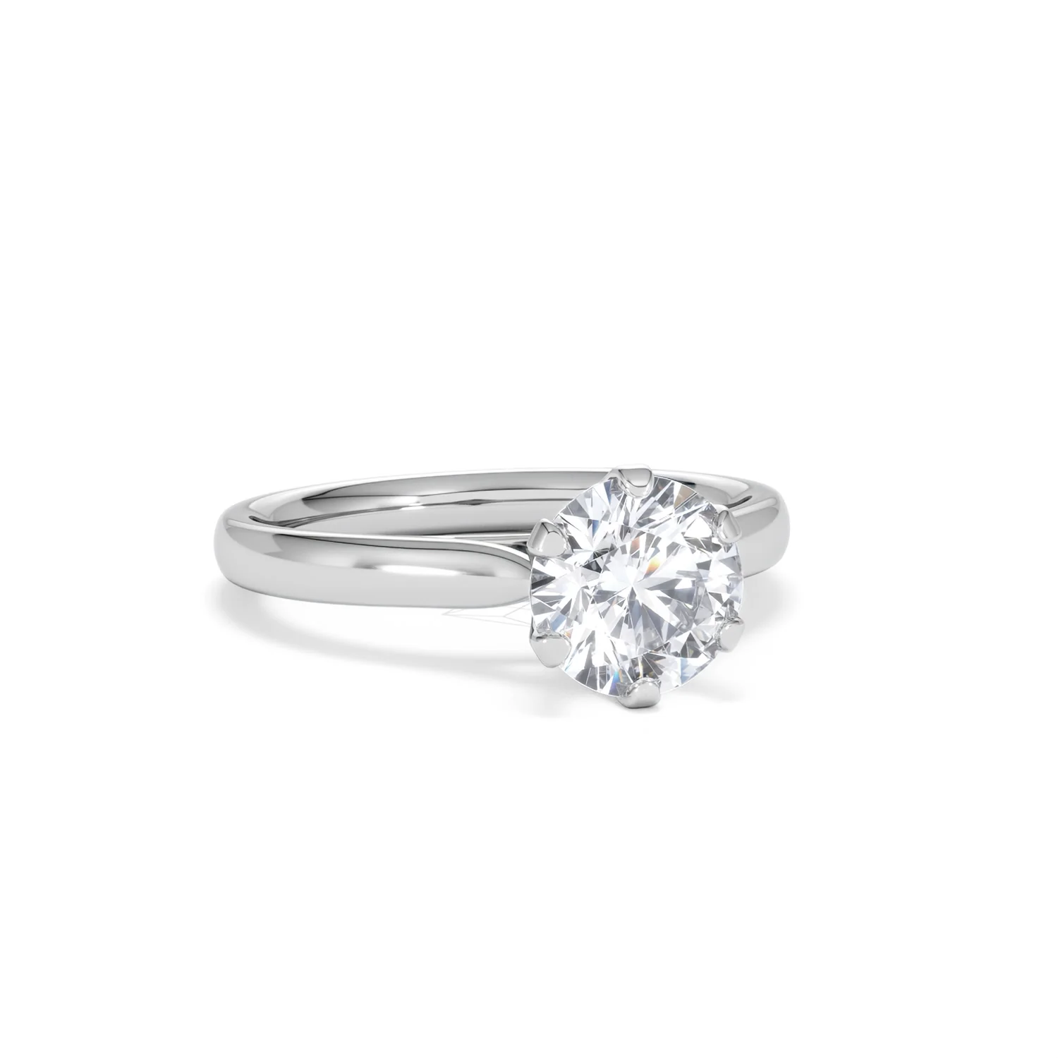 1.50 Carat Diamond Engagement Ring High Set Chloe Lab F/VS1 Platinum - Image 12