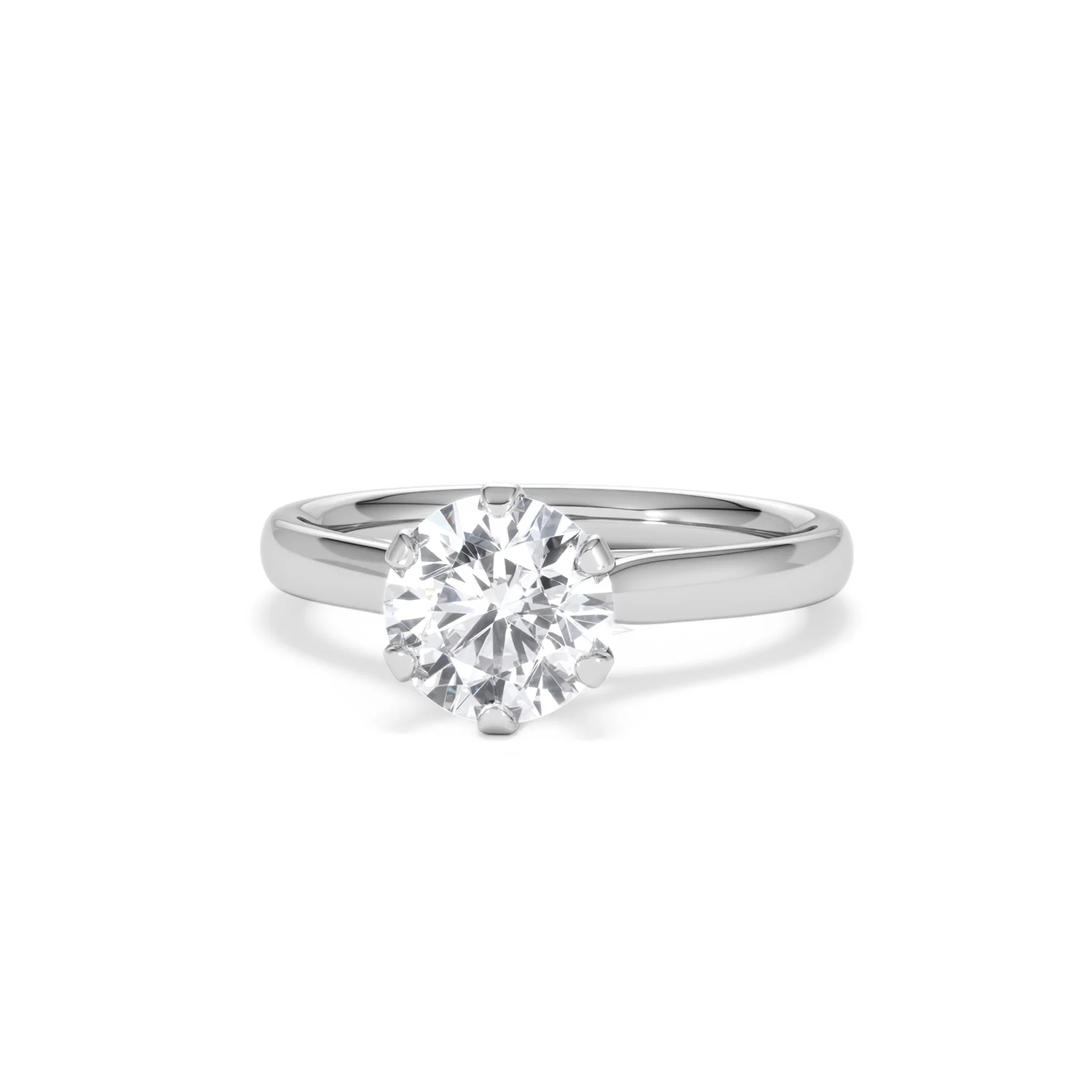 1.50 Carat Diamond Engagement Ring High Set Chloe Lab F/VS1 Platinum - Image 86