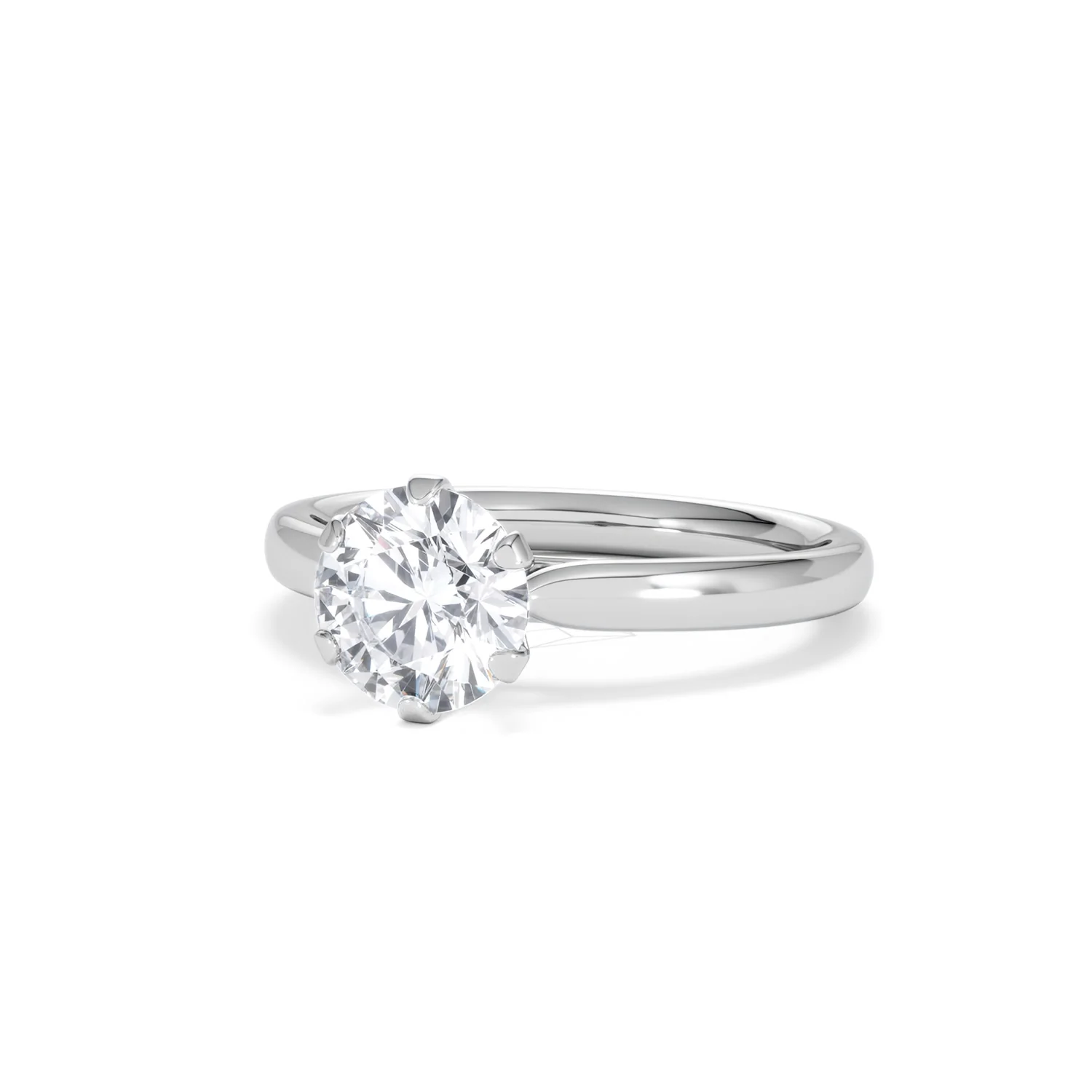 1.5ct Diamond Engagement Ring Low Set Chloe Lab F/VS1 Platinum - Image 83
