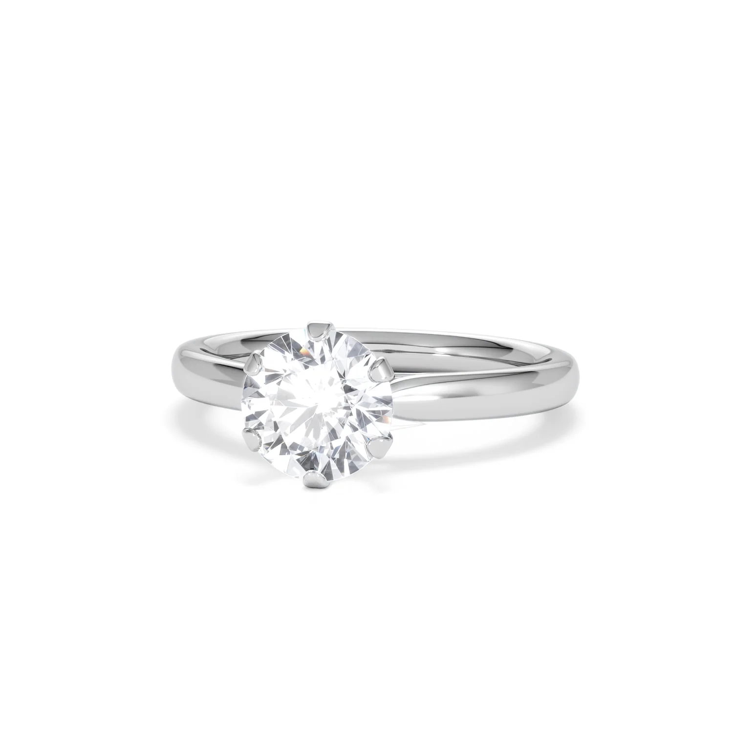 1.5ct Diamond Engagement Ring Low Set Chloe Lab F/VS1 Platinum - Image 85