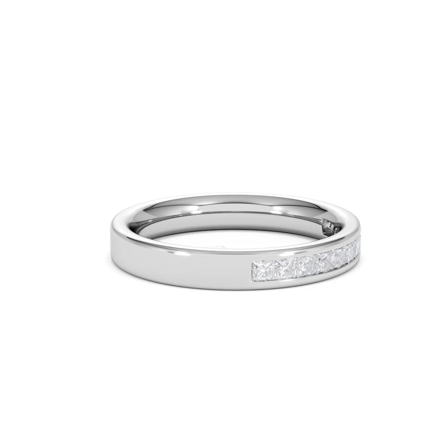 18K White Gold Princess Diamond Half Eternity Ring 0.50CT H/SI - Image 22