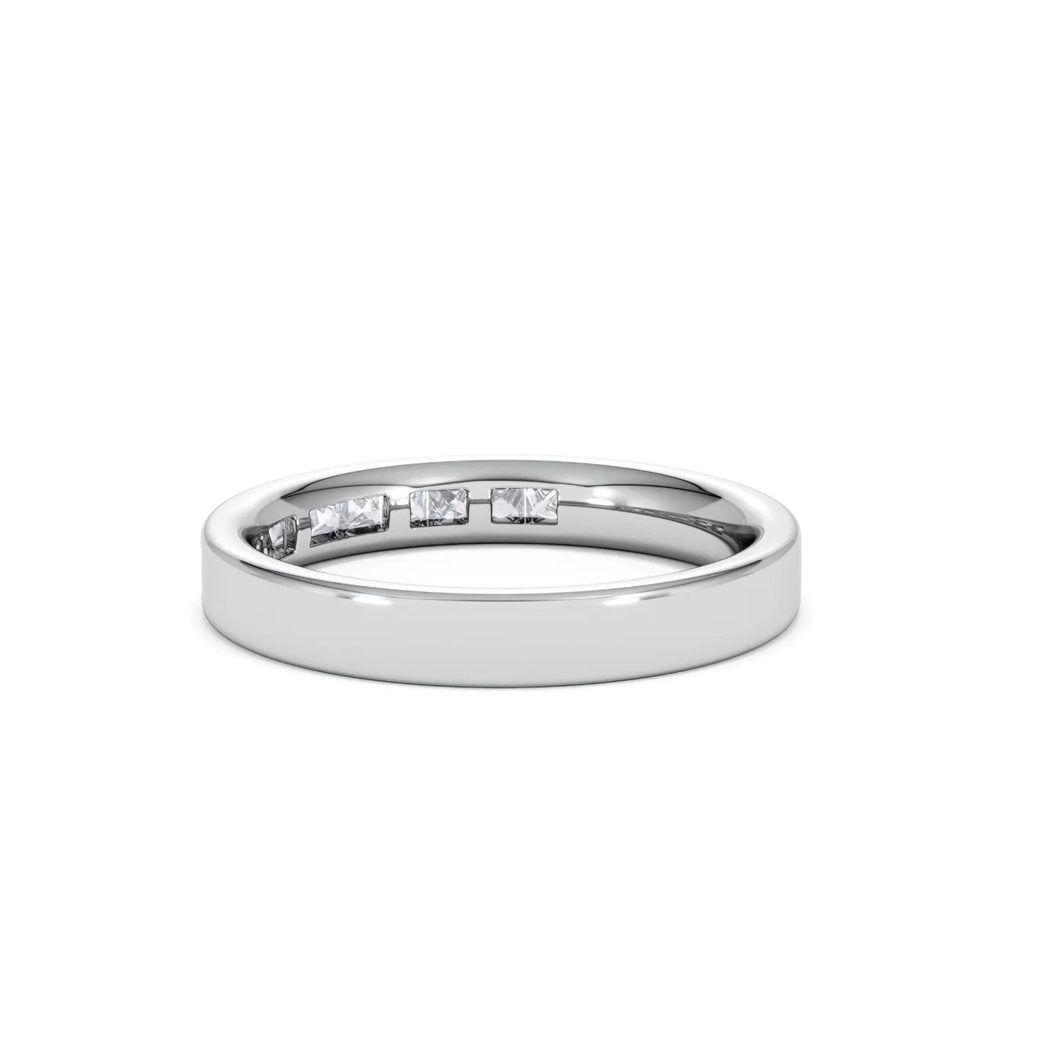 18K White Gold Princess Diamond Half Eternity Ring 0.50CT H/SI - Image 57