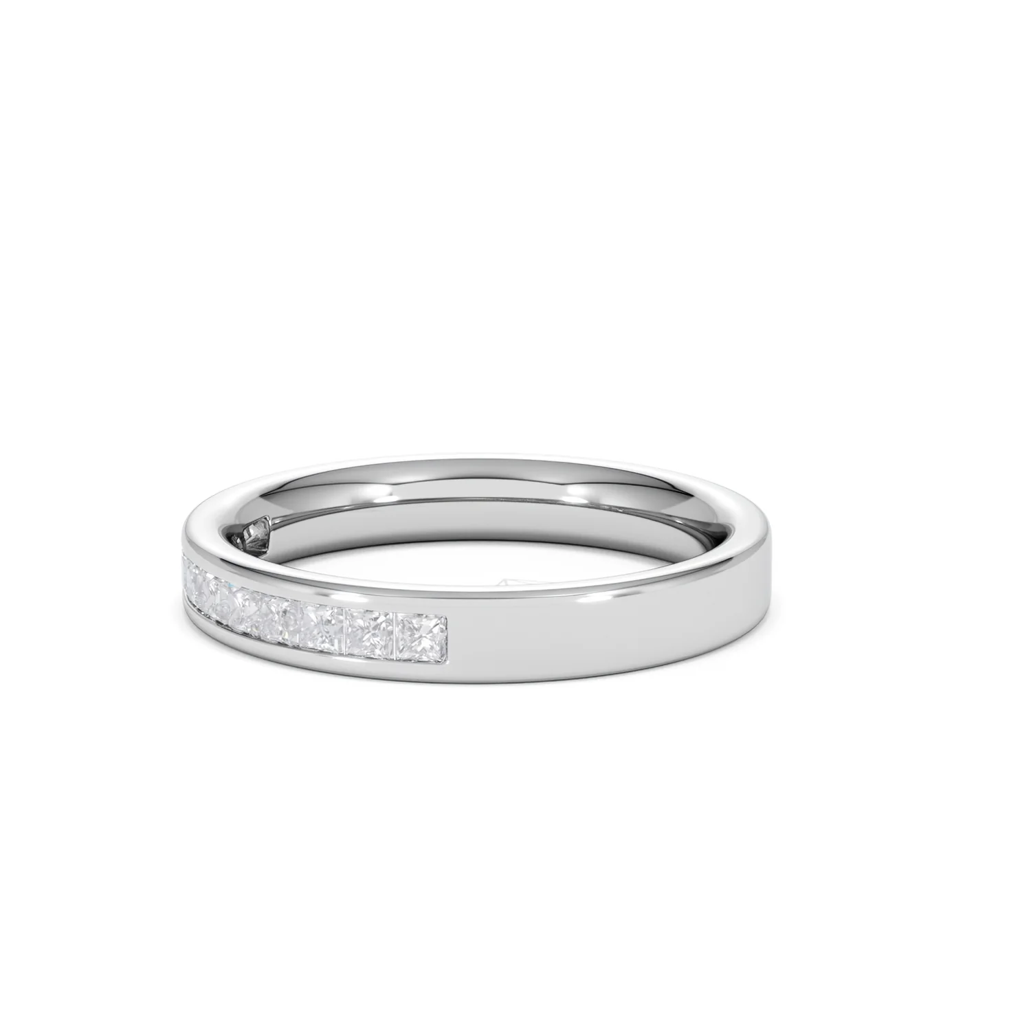 18K White Gold Princess Diamond Half Eternity Ring 0.50CT H/SI - Image 74