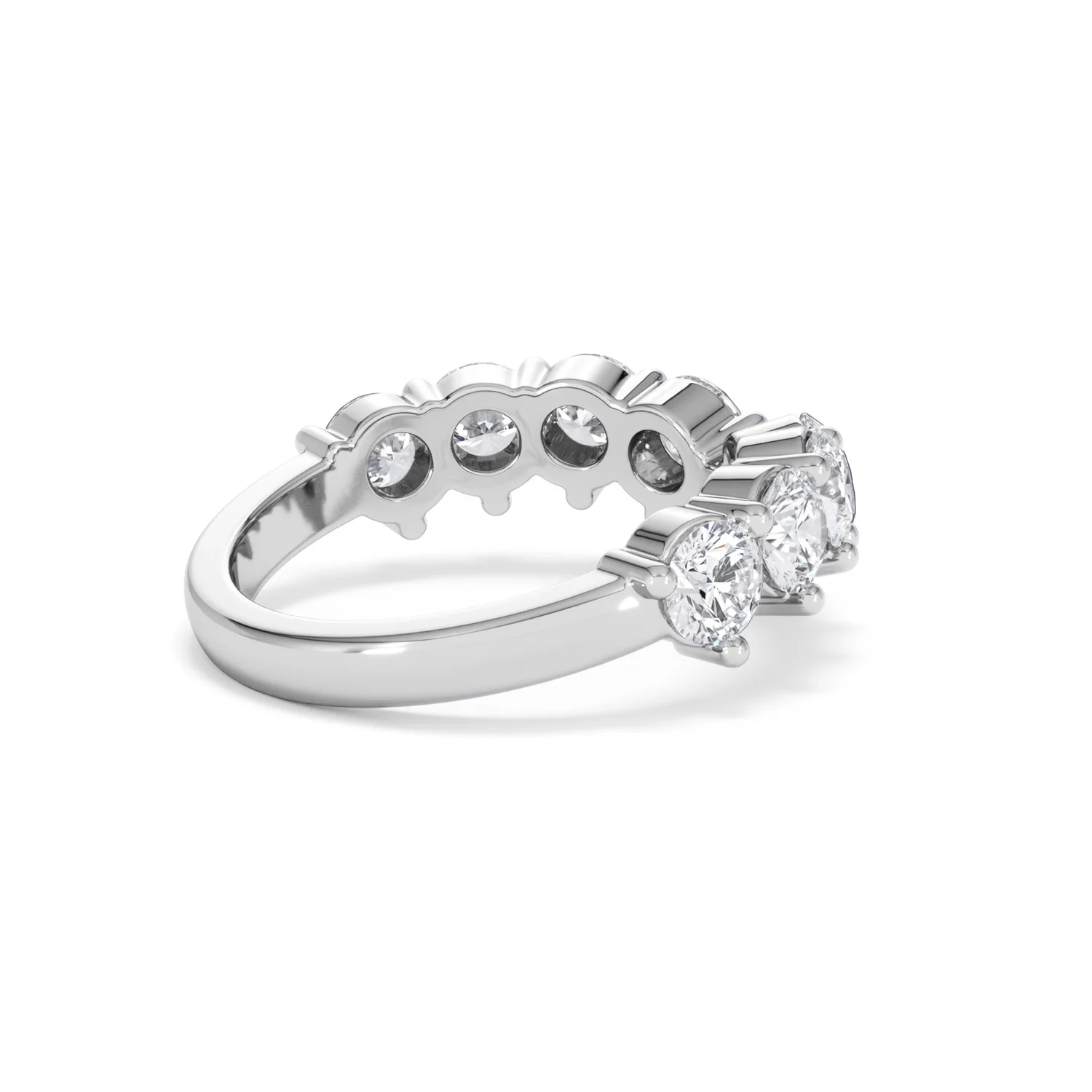 Starlit 2.00ct Round Cut Lab Diamond Wishbone Ring in 9K White Gold - Image 36