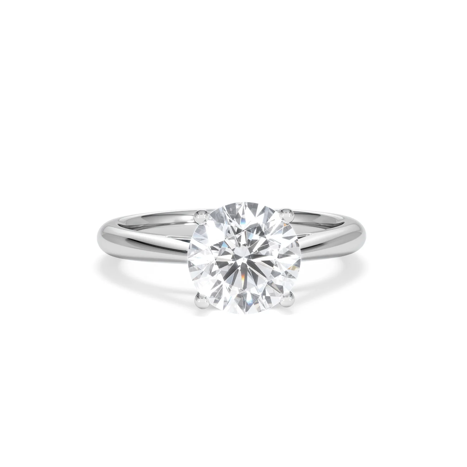 2 Carat Diamond Engagement Ring Elysia Lab F/VS1 18K White Gold - Image 9