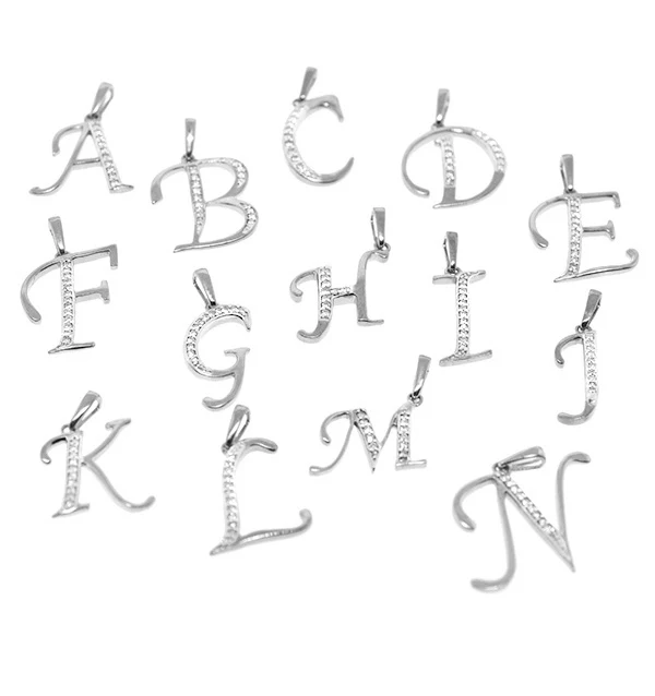 925 Silver Lab Diamond Initial 'L' Necklace 0.05ct - Image 3
