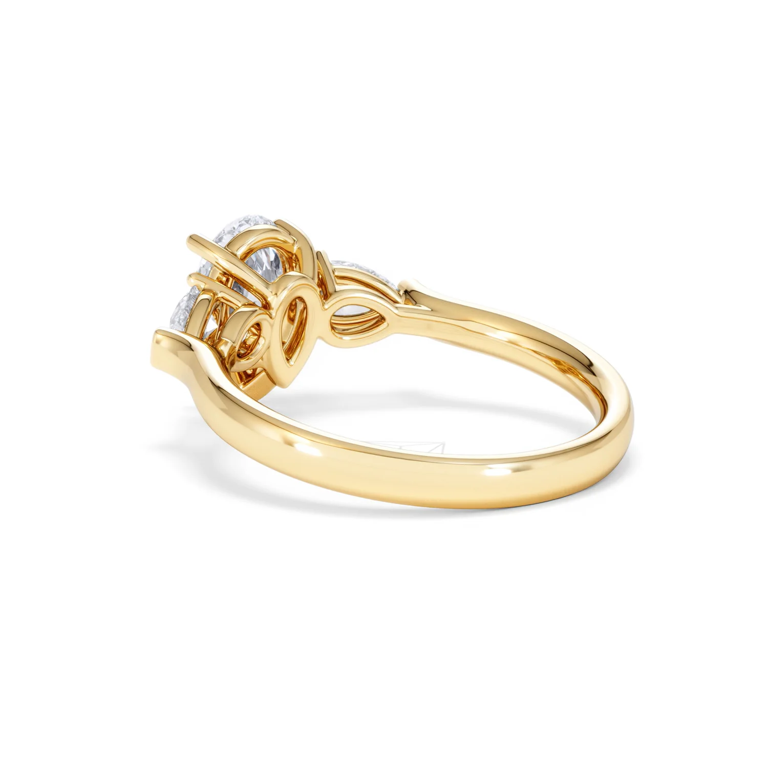 Adore 1.50ct Pear Cut Lab Diamond 3 Stone Engagement Ring in 18K Yellow Gold - Image 58