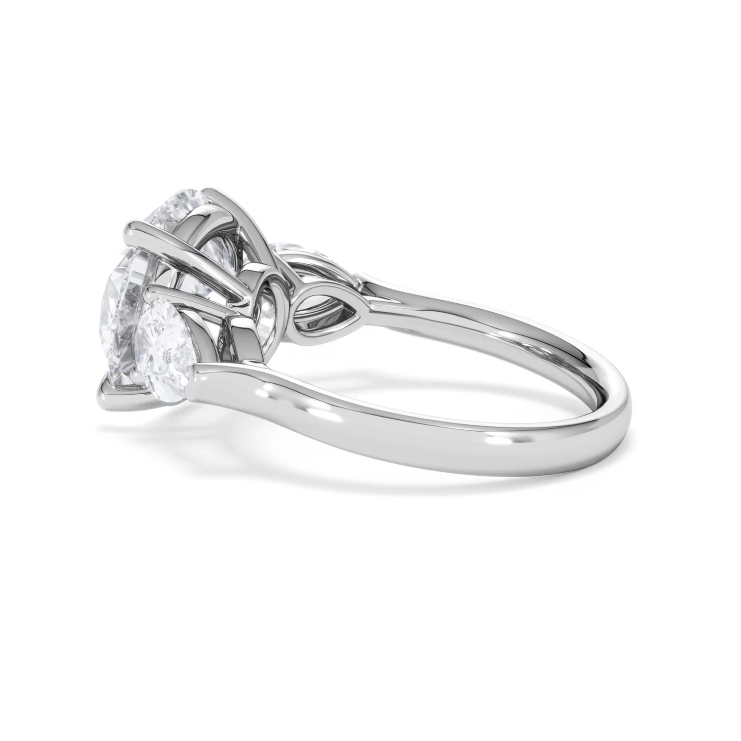 Adore 6.00ct Round Cut Lab Diamond 3 Stone Engagement Ring in Platinum - Image 62