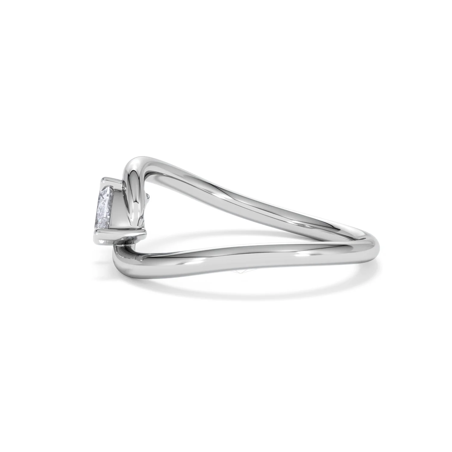 Affinity 0.50ct Marquise Cut Lab Diamond Solitaire Engagement Ring in Platinum - Image 69