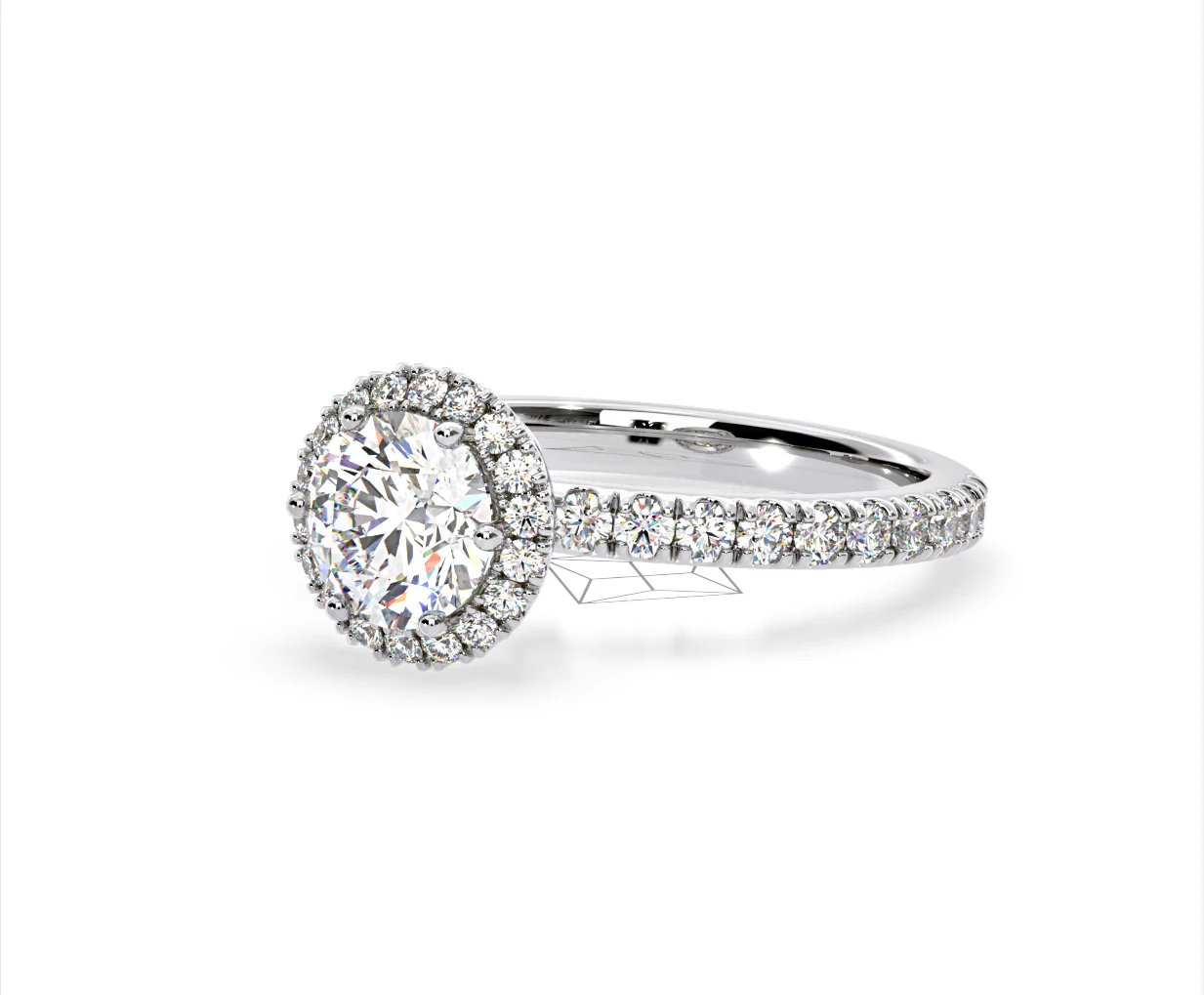 Alessandra GIA Diamond Engagement Ring Platinum 1.60CT G/VS2 - Image 14