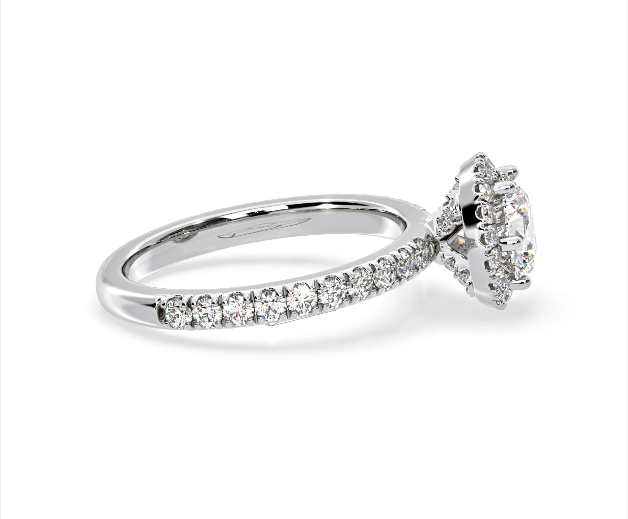 Alessandra GIA Diamond Engagement Ring Platinum 1.60CT G/VS2 - Image 67