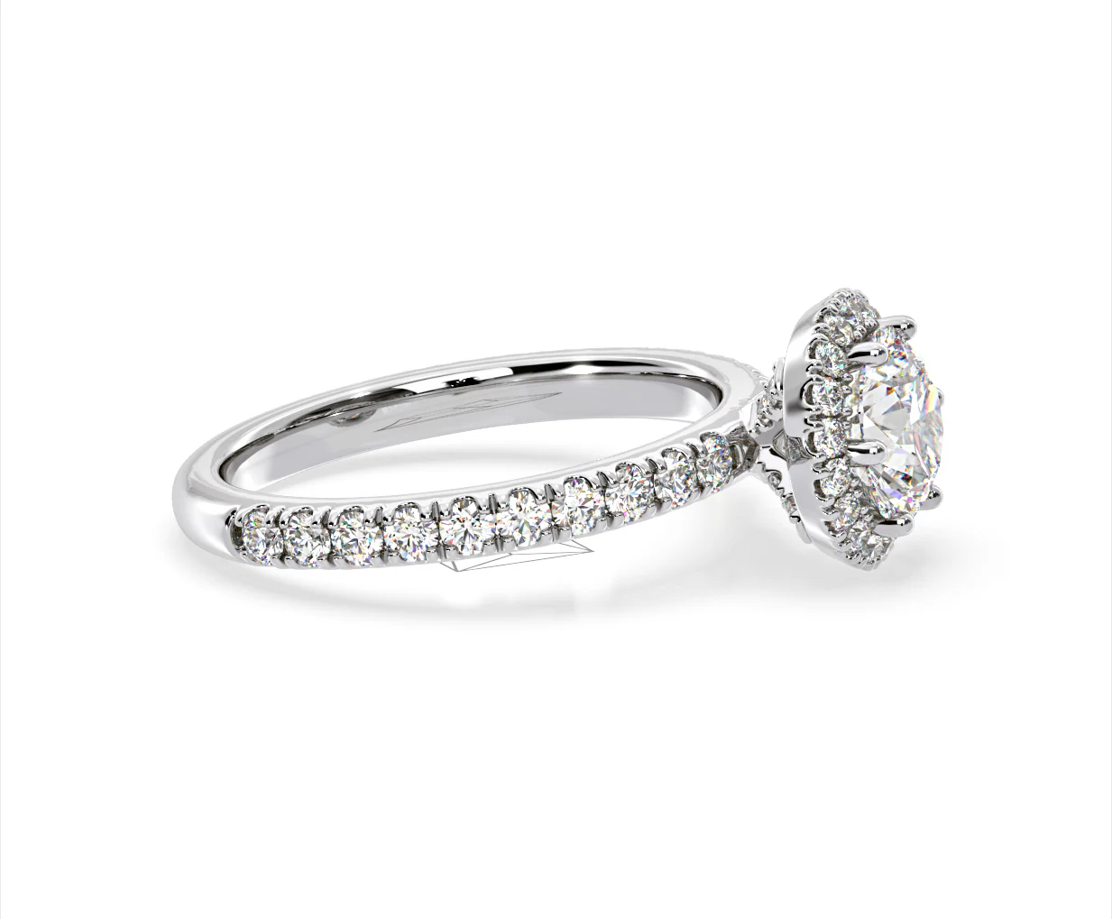Alessandra GIA Diamond Engagement Ring Platinum 1.60CT G/VS2 - Image 70