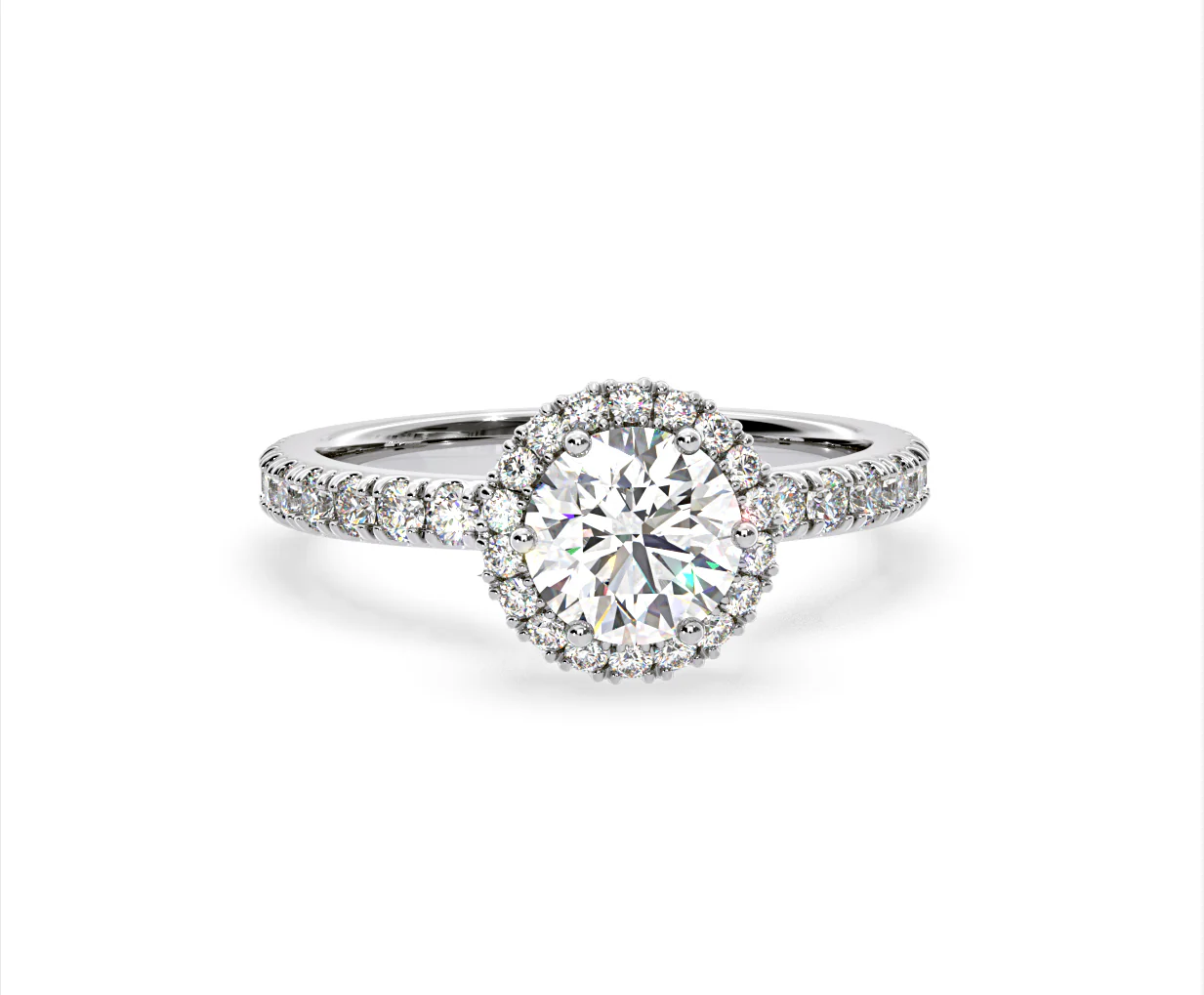 Alessandra GIA Diamond Engagement Ring Platinum 1.60CT G/VS2 - Image 85
