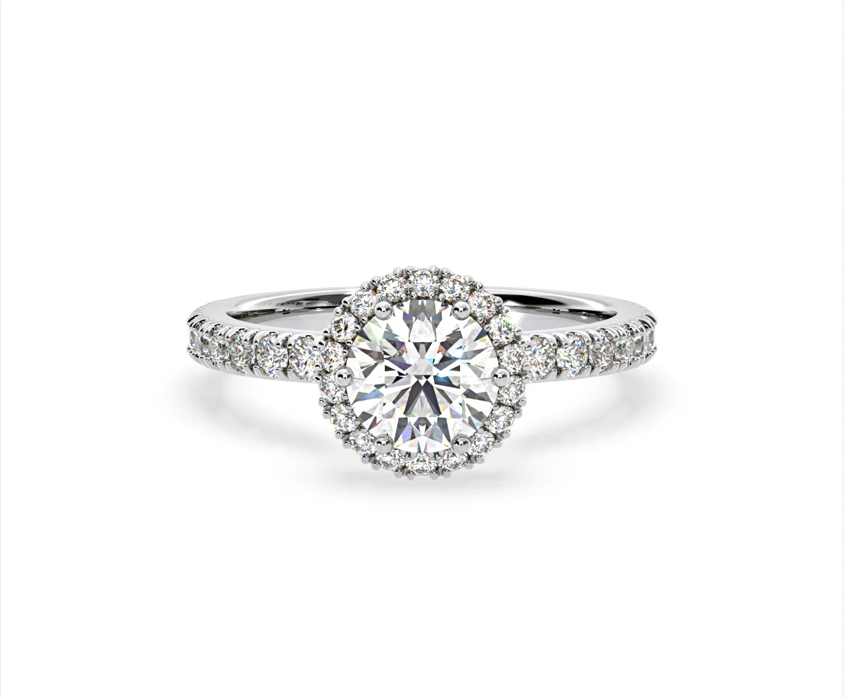 Alessandra GIA Diamond Engagement Ring Platinum 1.70CT G/VS2 - Image 86