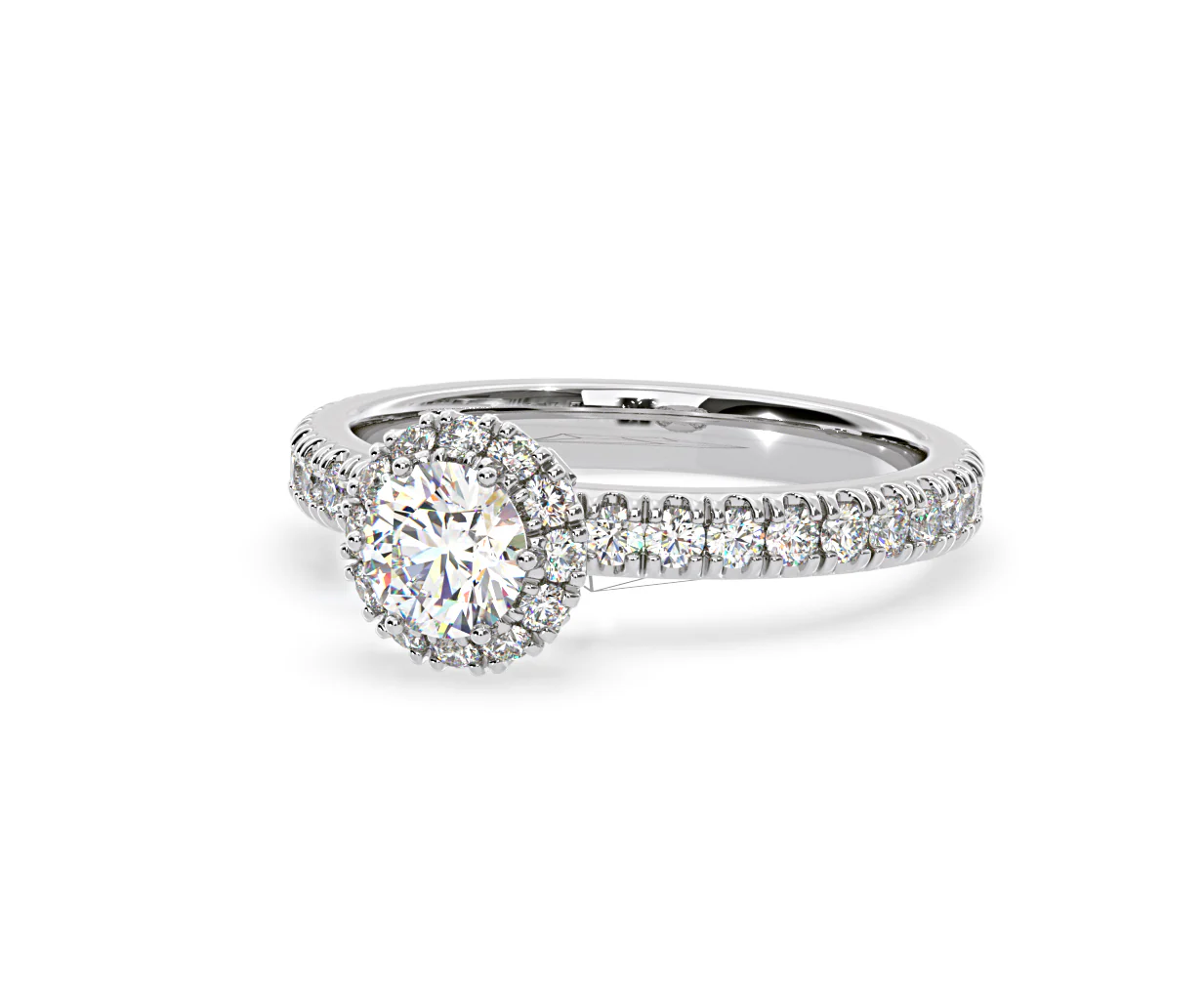 Alessandra Lab Diamond Engagement Ring 18KW Gold 1.10CT F/VS1 - Image 12