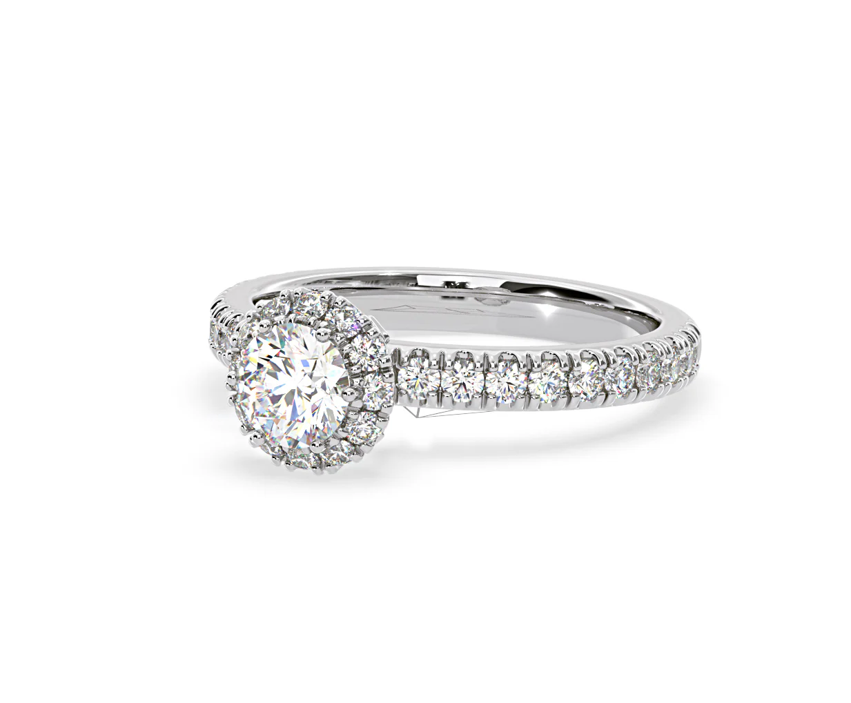 Alessandra Lab Diamond Engagement Ring 18KW Gold 1.10CT F/VS1 - Image 13