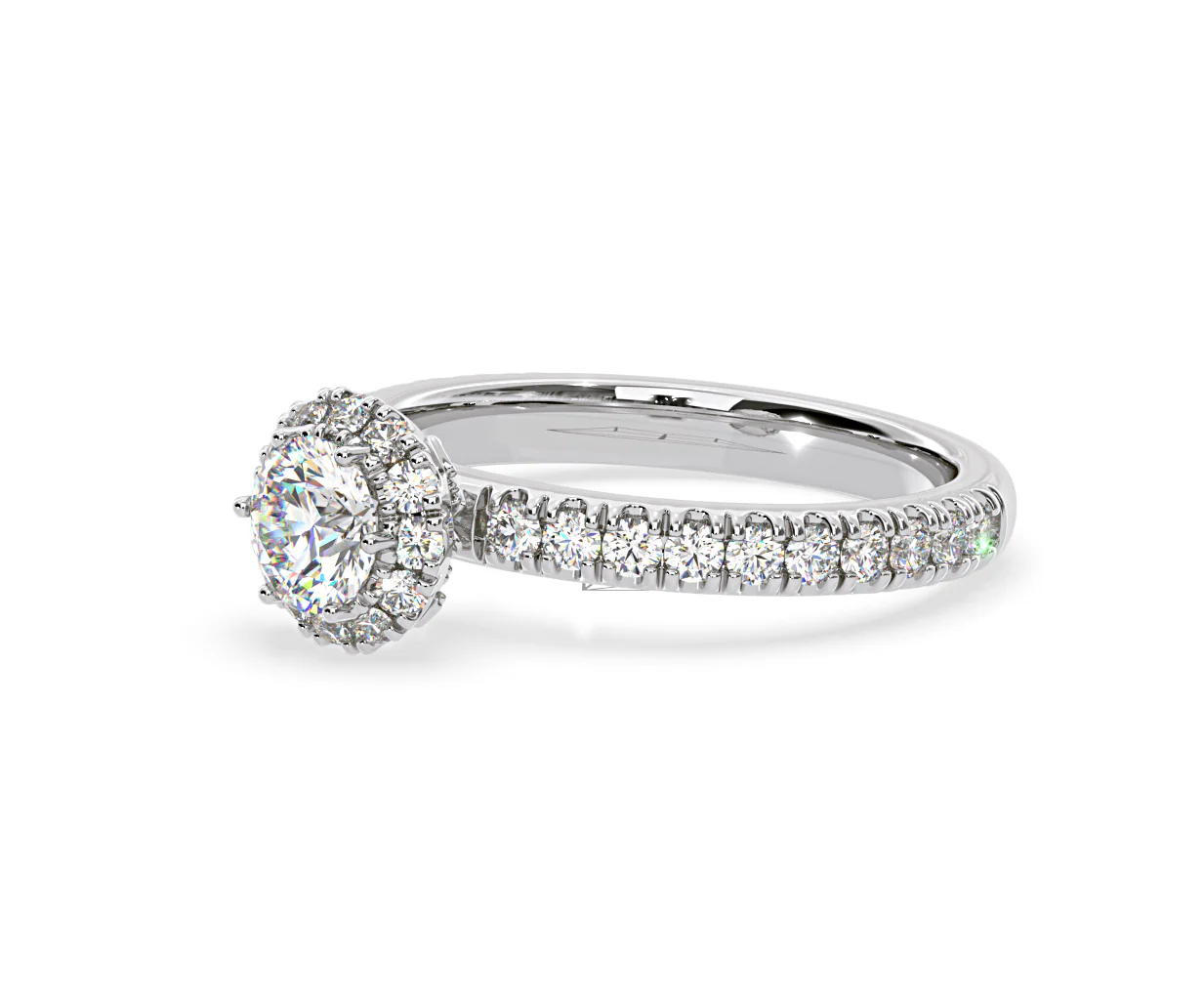 Alessandra Lab Diamond Engagement Ring 18KW Gold 1.10CT F/VS1 - Image 17