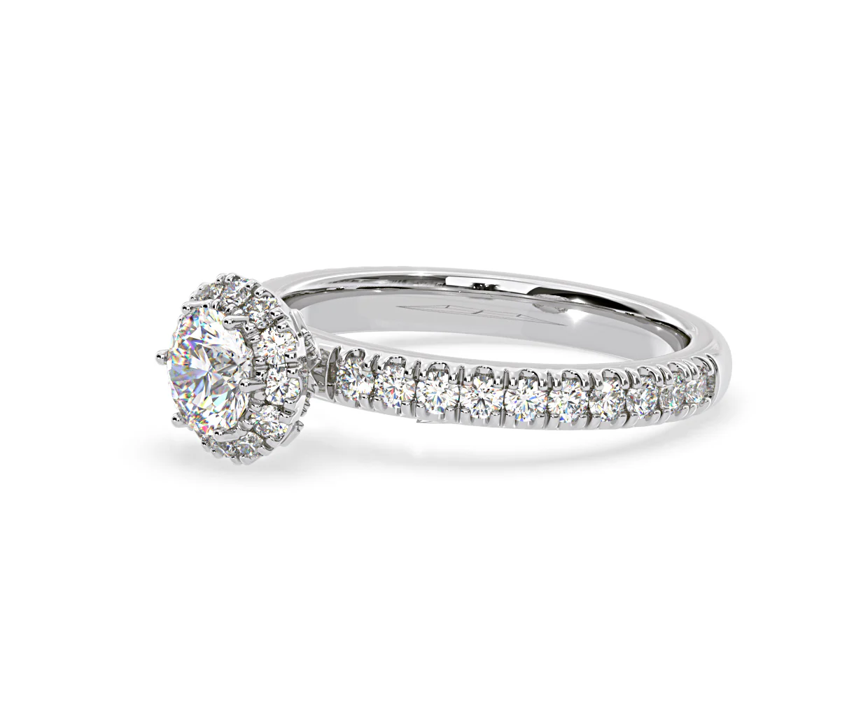 Alessandra Lab Diamond Engagement Ring 18KW Gold 1.10CT F/VS1 - Image 18