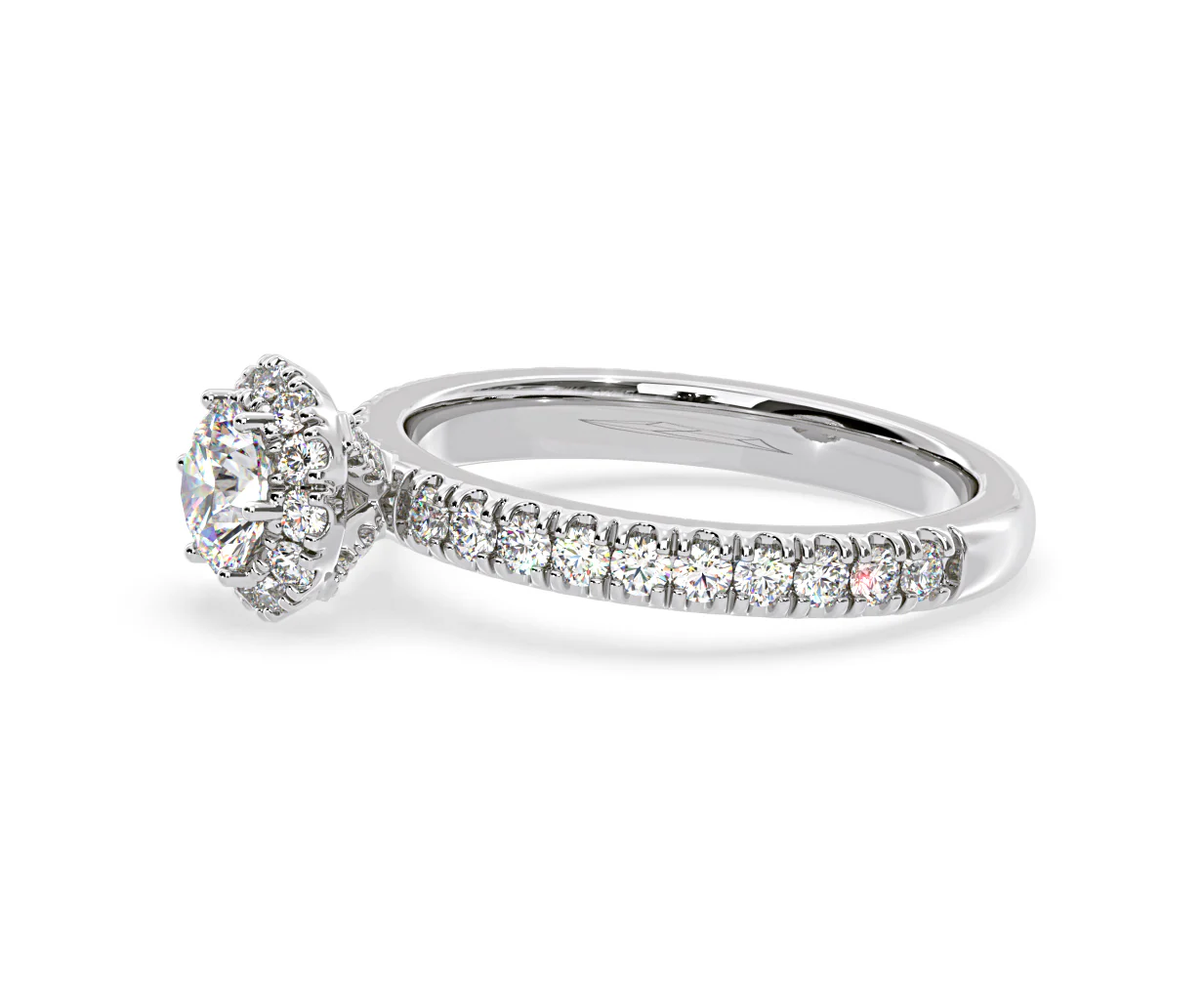Alessandra Lab Diamond Engagement Ring 18KW Gold 1.10CT F/VS1 - Image 22