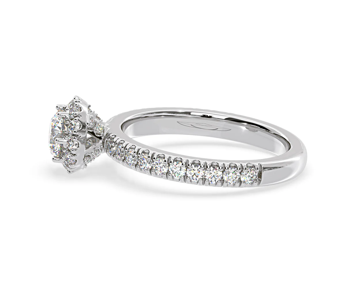 Alessandra Lab Diamond Engagement Ring 18KW Gold 1.10CT F/VS1 - Image 26