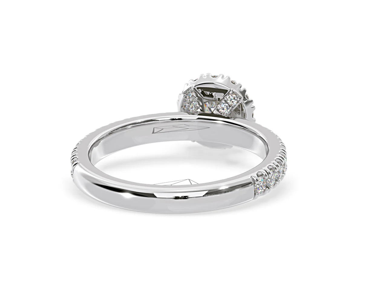 Alessandra Lab Diamond Engagement Ring 18KW Gold 1.10CT F/VS1 - Image 50