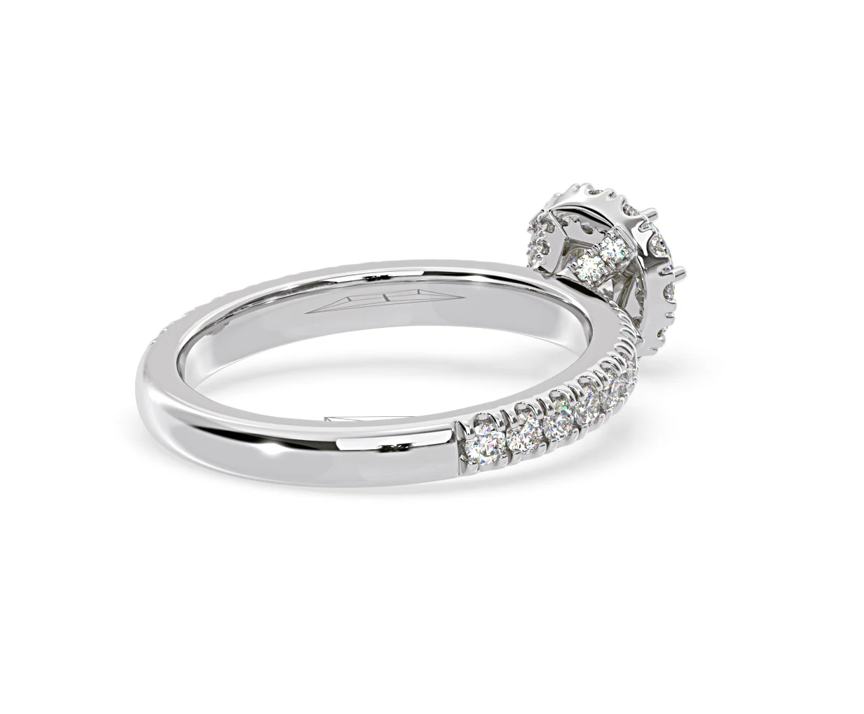 Alessandra Lab Diamond Engagement Ring 18KW Gold 1.10CT F/VS1 - Image 56